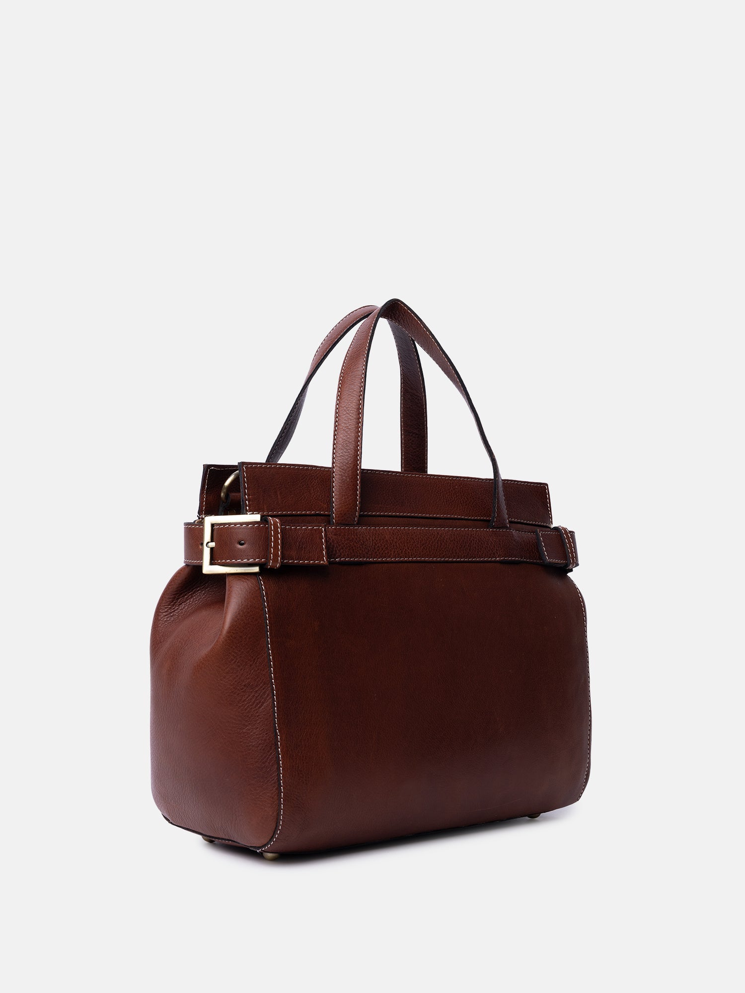 RE:DESIGNED Siri Small Handtasche Cognac Vollleder
