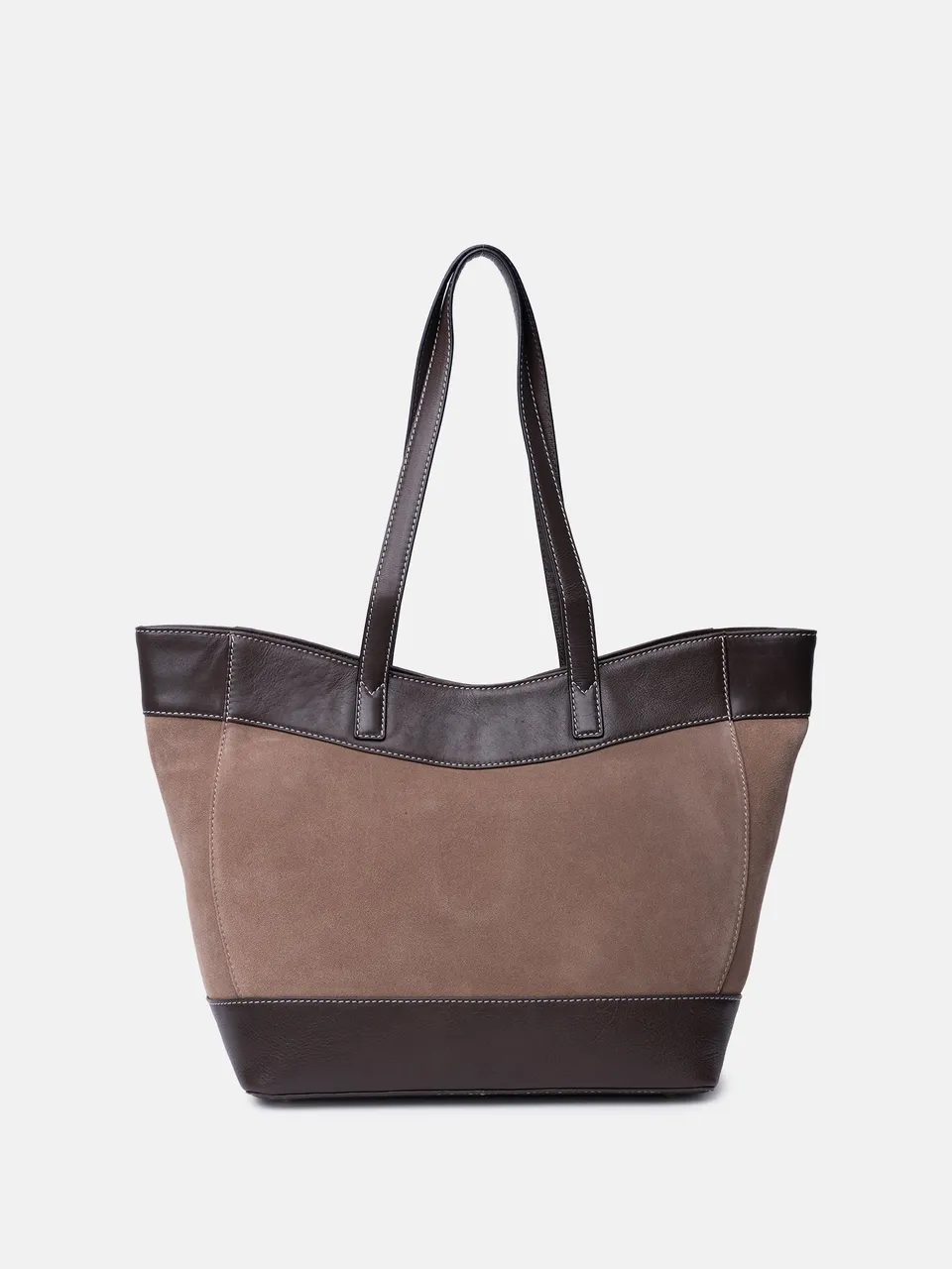 RE:DESIGNED Sol Big Handtasche Grau Vollleder