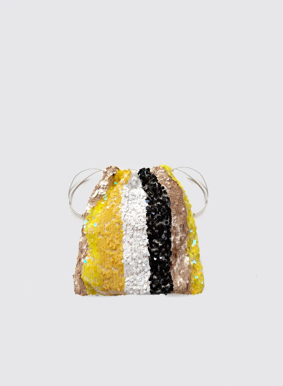 Maria la Rosa Pia Pouch Beutel Gold Pailletten