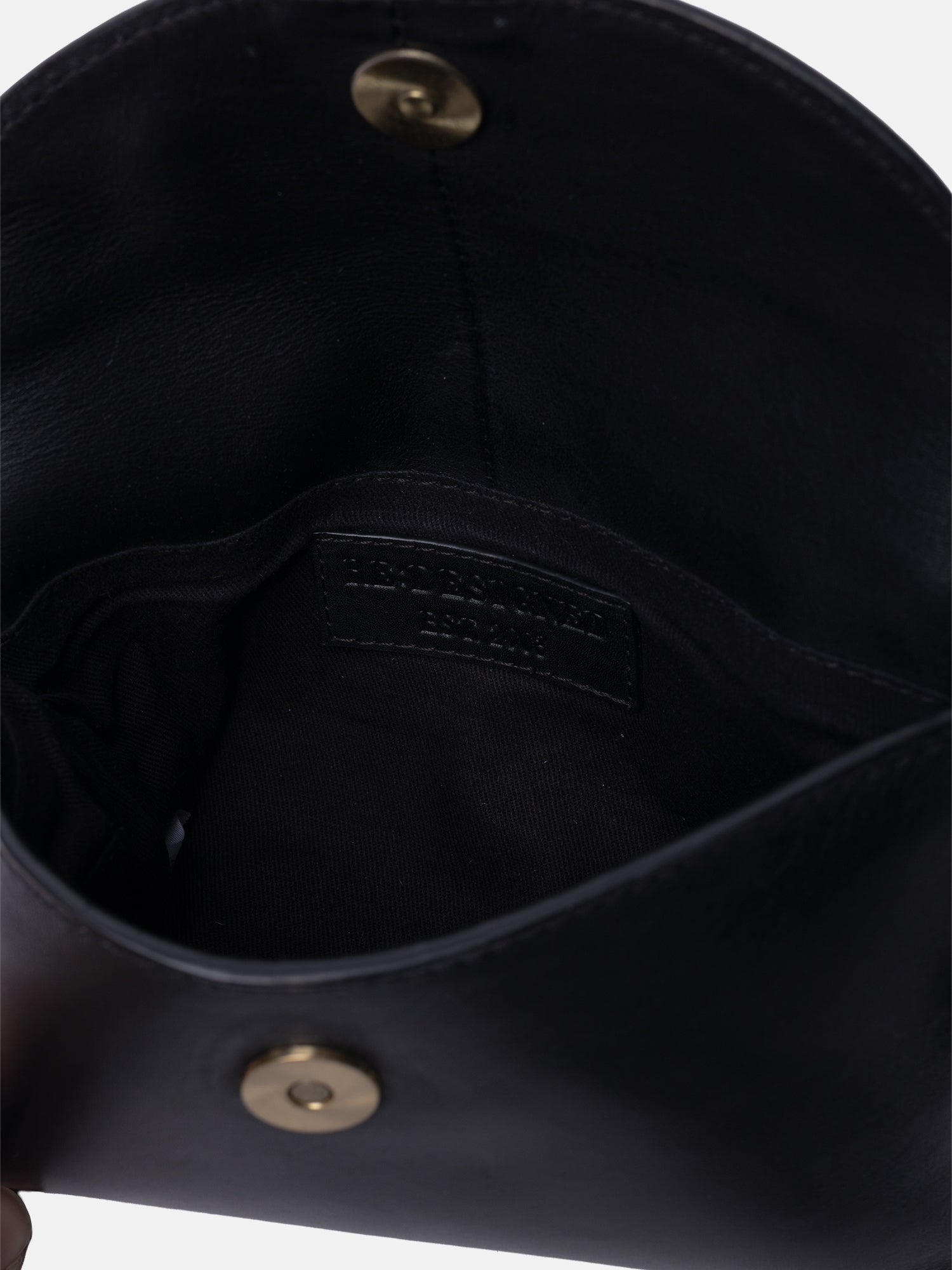 RE:DESIGNED Sonia Clutch Schwarz Vollleder