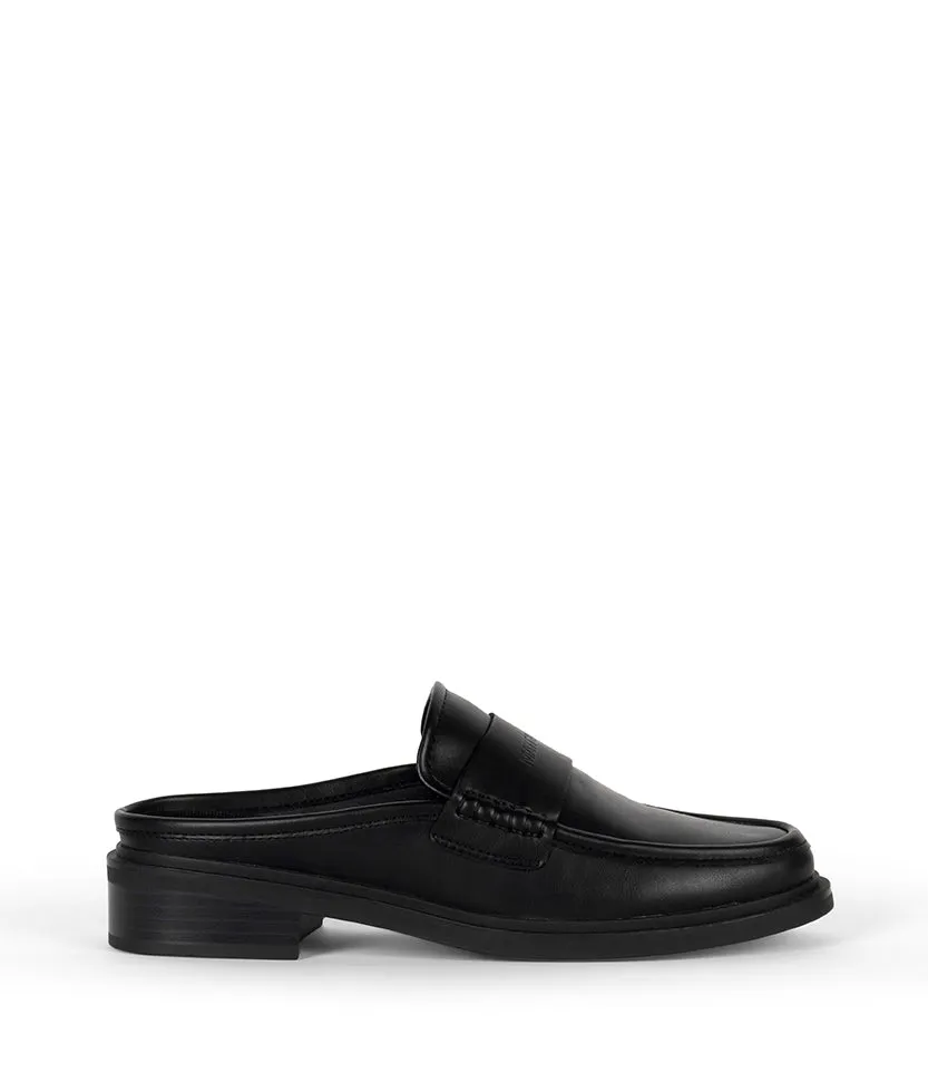 Matt & Nat Heidi Damen Mules Slipper schwarz vegan