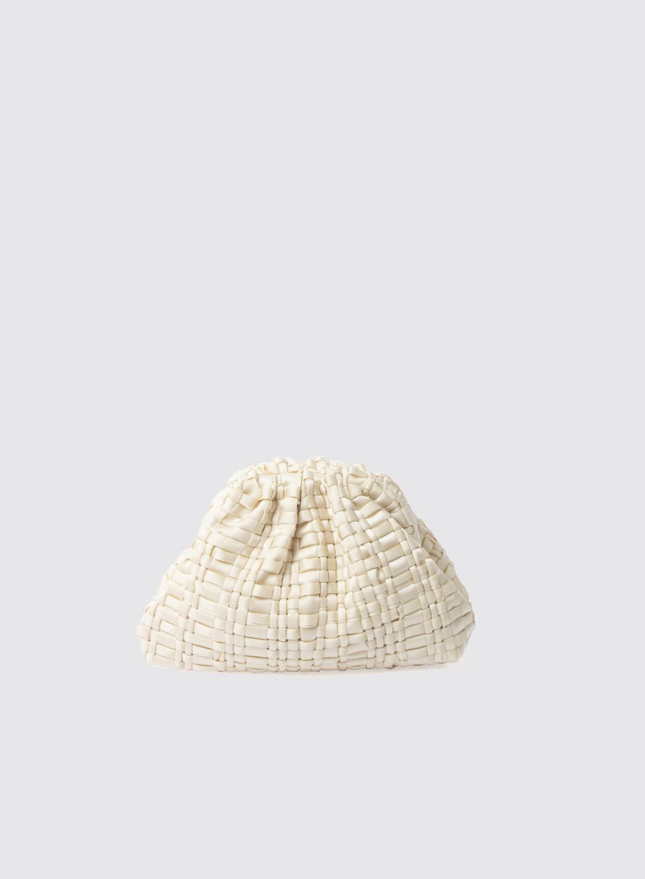 Maria la Rosa Mini Game Clutch Natur Bandgewebe
