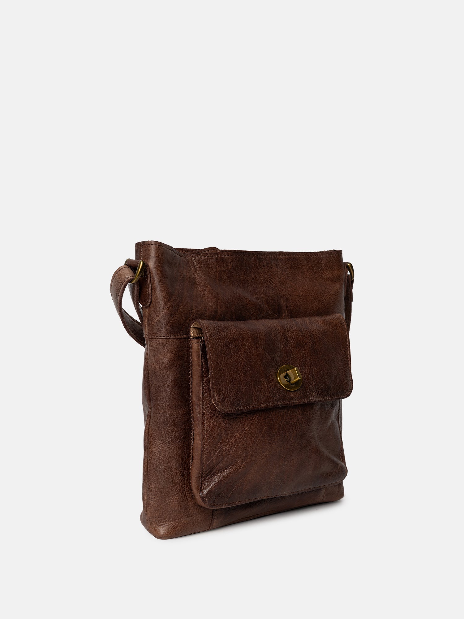 RE:DESIGNED Kay Urban Schultertasche Woodsmoke Leder