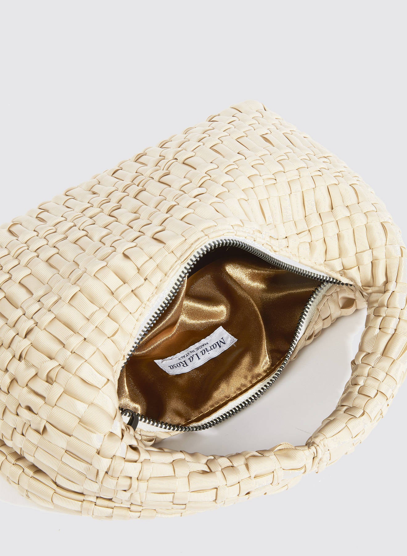 Maria la Rosa Rebirth Umhängetasche Satin Gold 26 cm