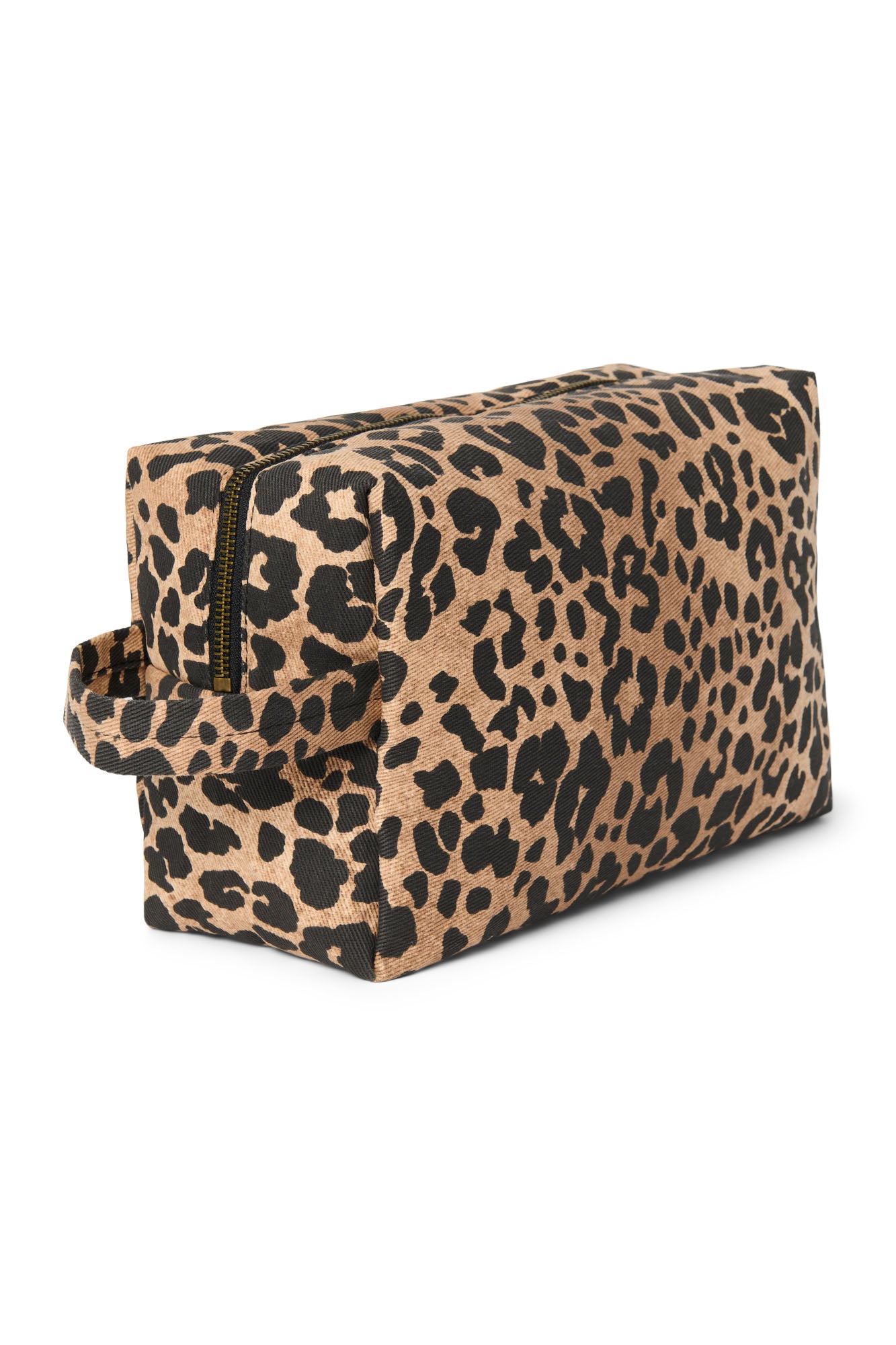 Studio Noos Cotton Toiletry Bag Kulturtasche Braun Leopard