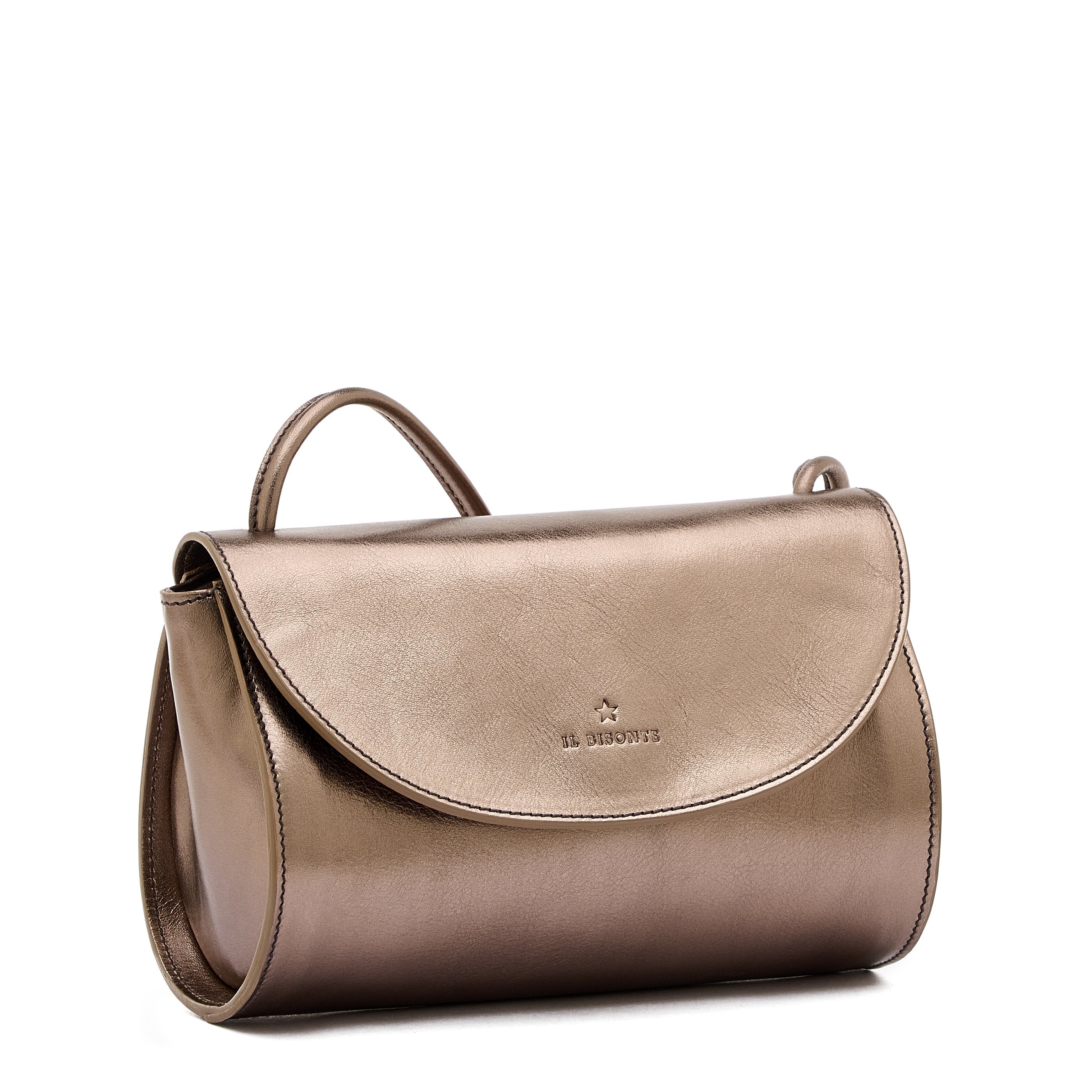 Il Bisonte 1978 Umhängetasche Bronze Metallic-Leder