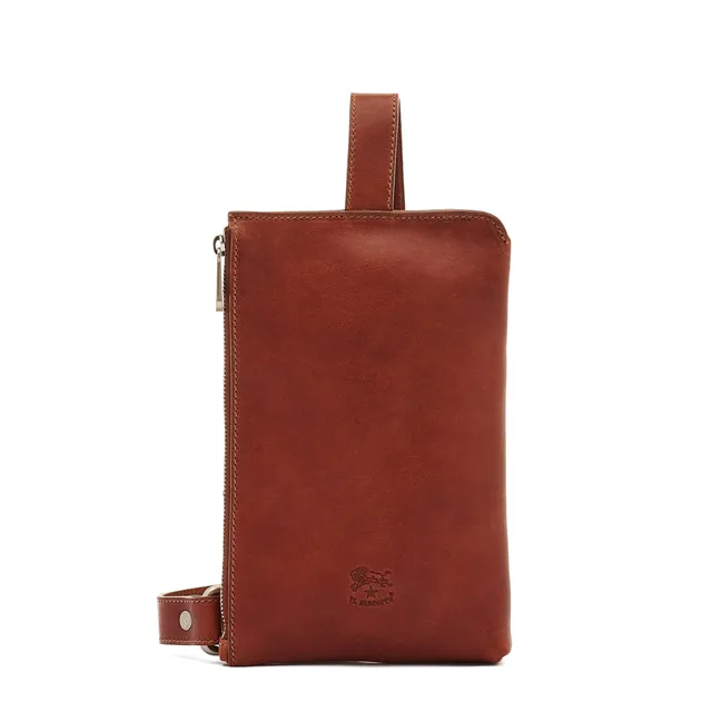 Il Bisonte Duccio Bauchtasche Sepia Vollleder