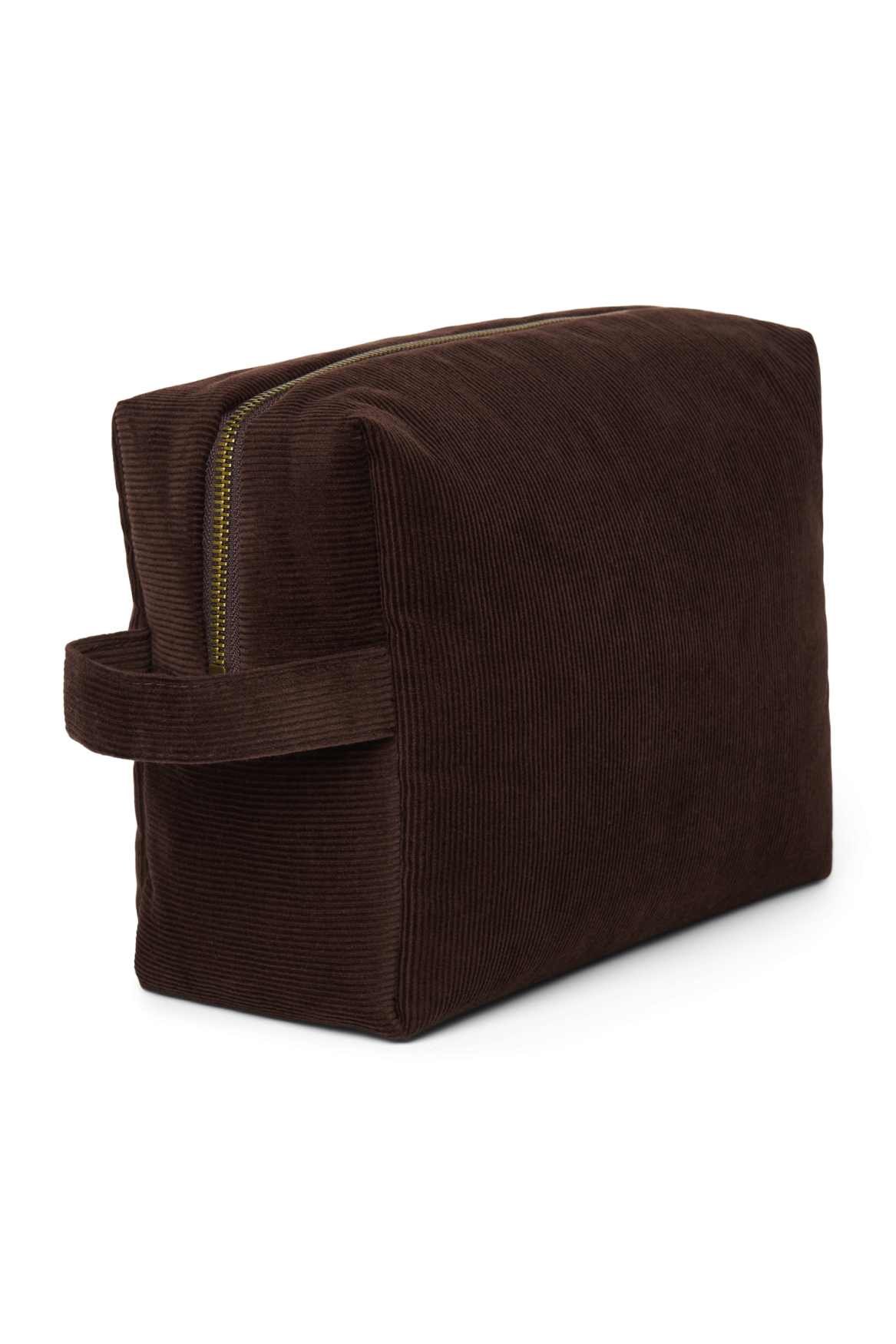 Studio Noos Rib Puffy Kulturtasche Dunkelbraun