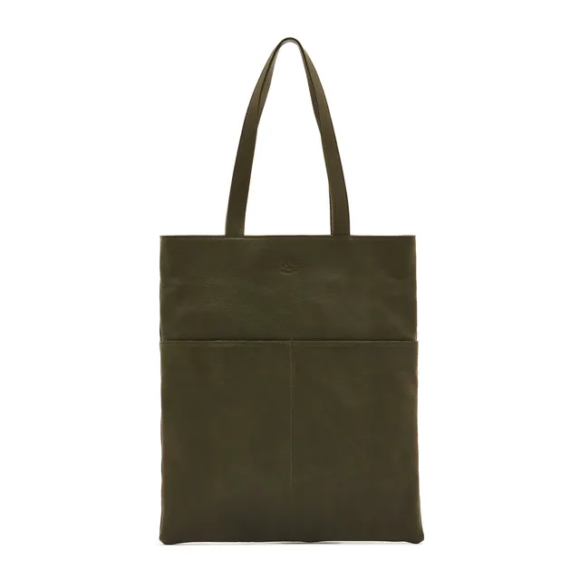 Il Bisonte Oriuolo Shopper Ledertasche grün