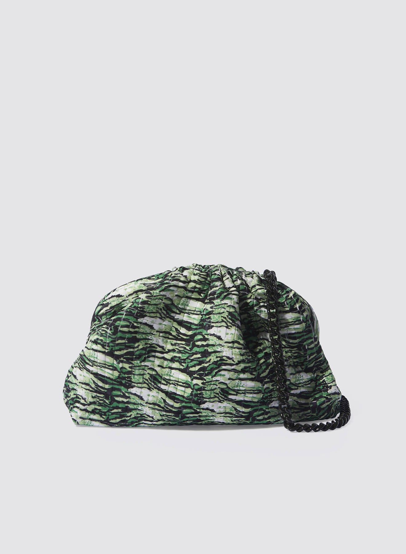 Maria la Rosa Tigress Game Bag Clutch Grün Tigerprint