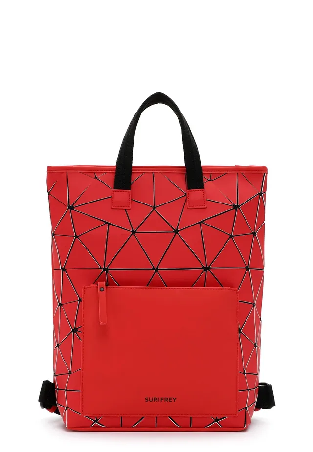 SURI FREY Jessy-Lu City Rucksack hellrot 3D-Optik