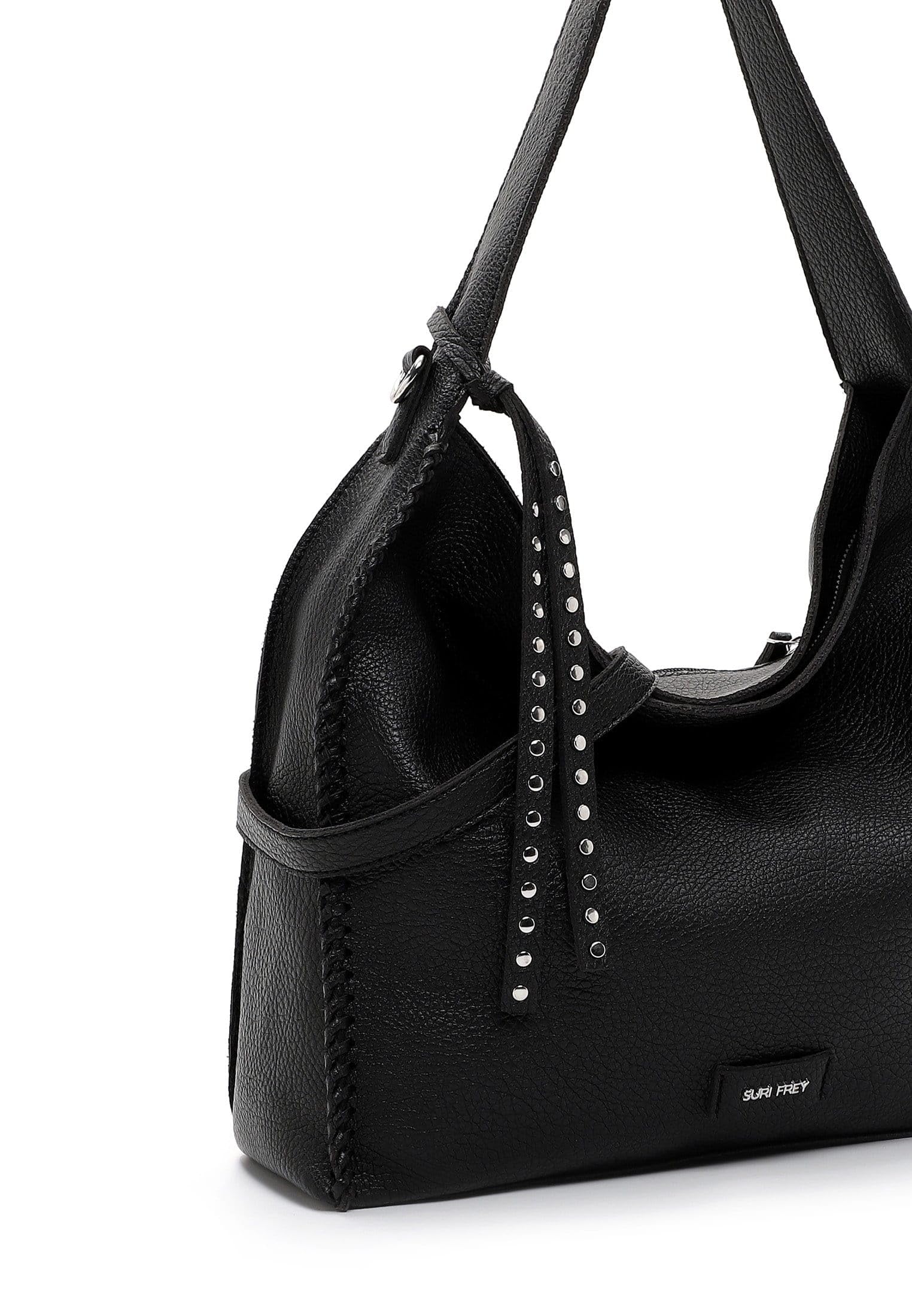 SURI FREY Franzy Hobo Bag M Schultertasche Schwarz A4