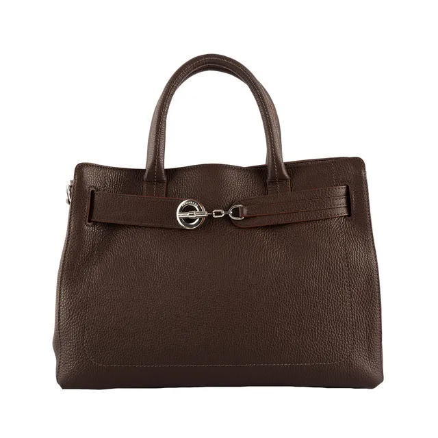 Lamarthe Paris Handtasche braun Vollleder