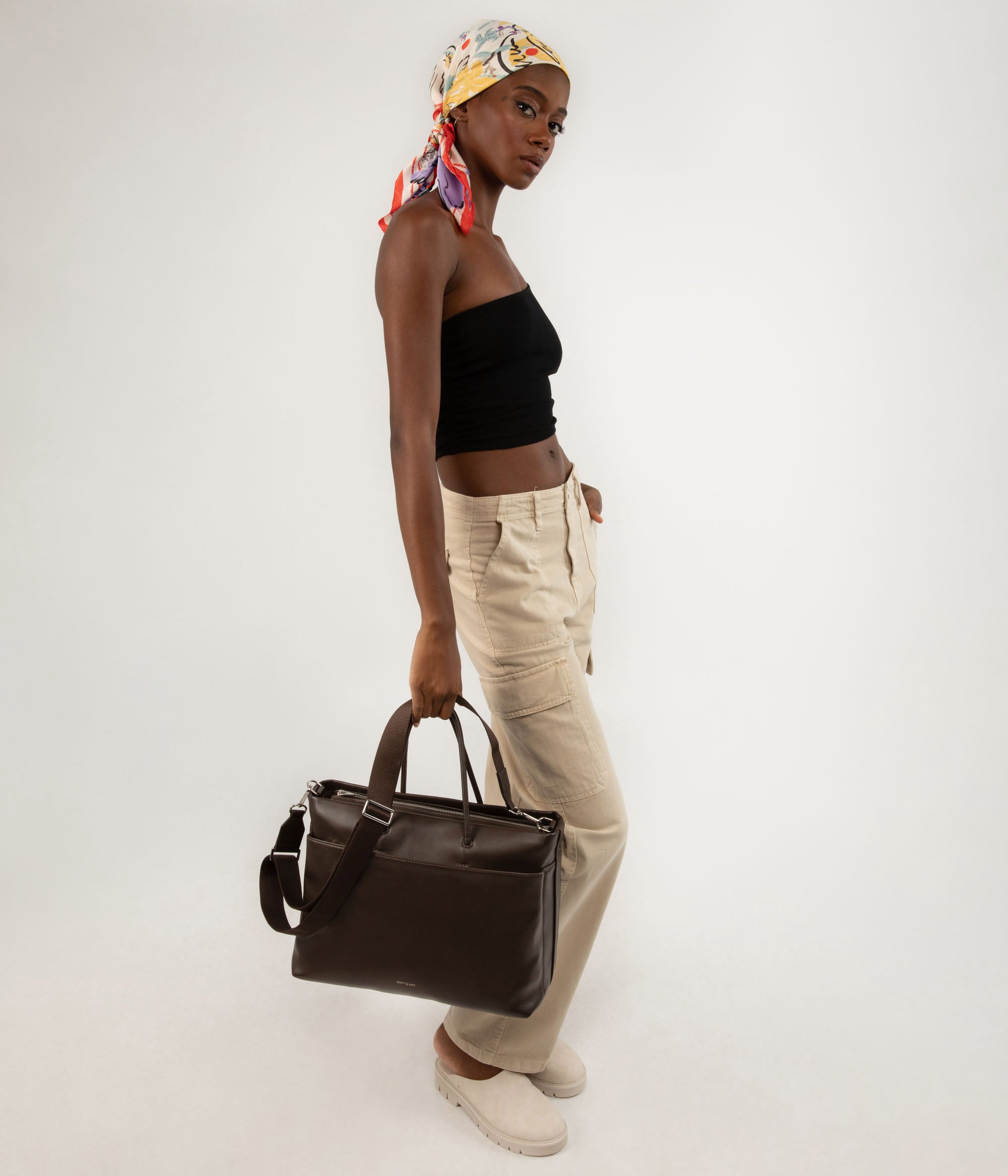 Matt & Nat Lilet Sol Wickeltasche Black recycelt