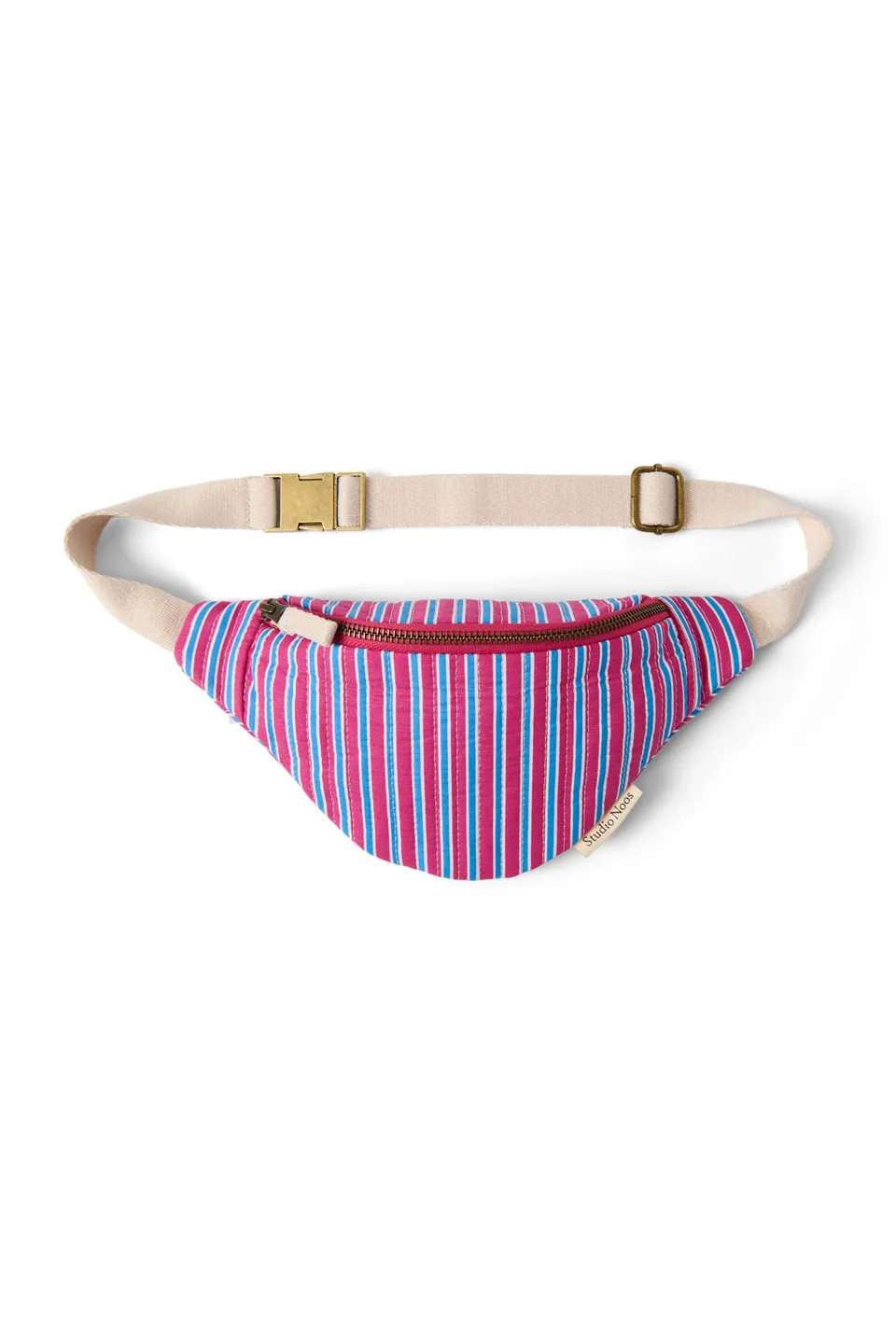 Studio Noos Poplin Striped Mini Bauchtasche Raspberry