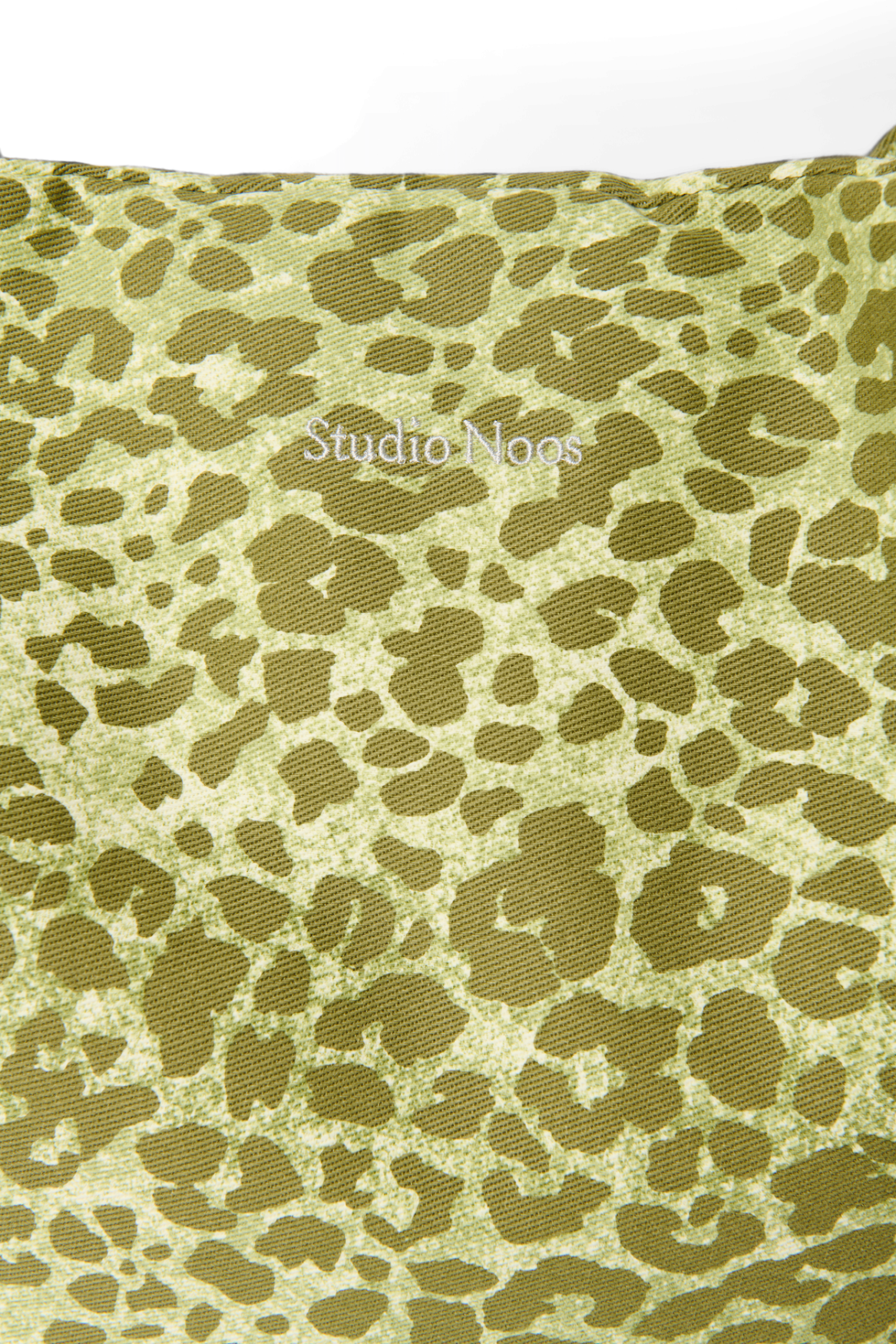 Studio Noos Cotton Mom Bag Shopper Green Leopard