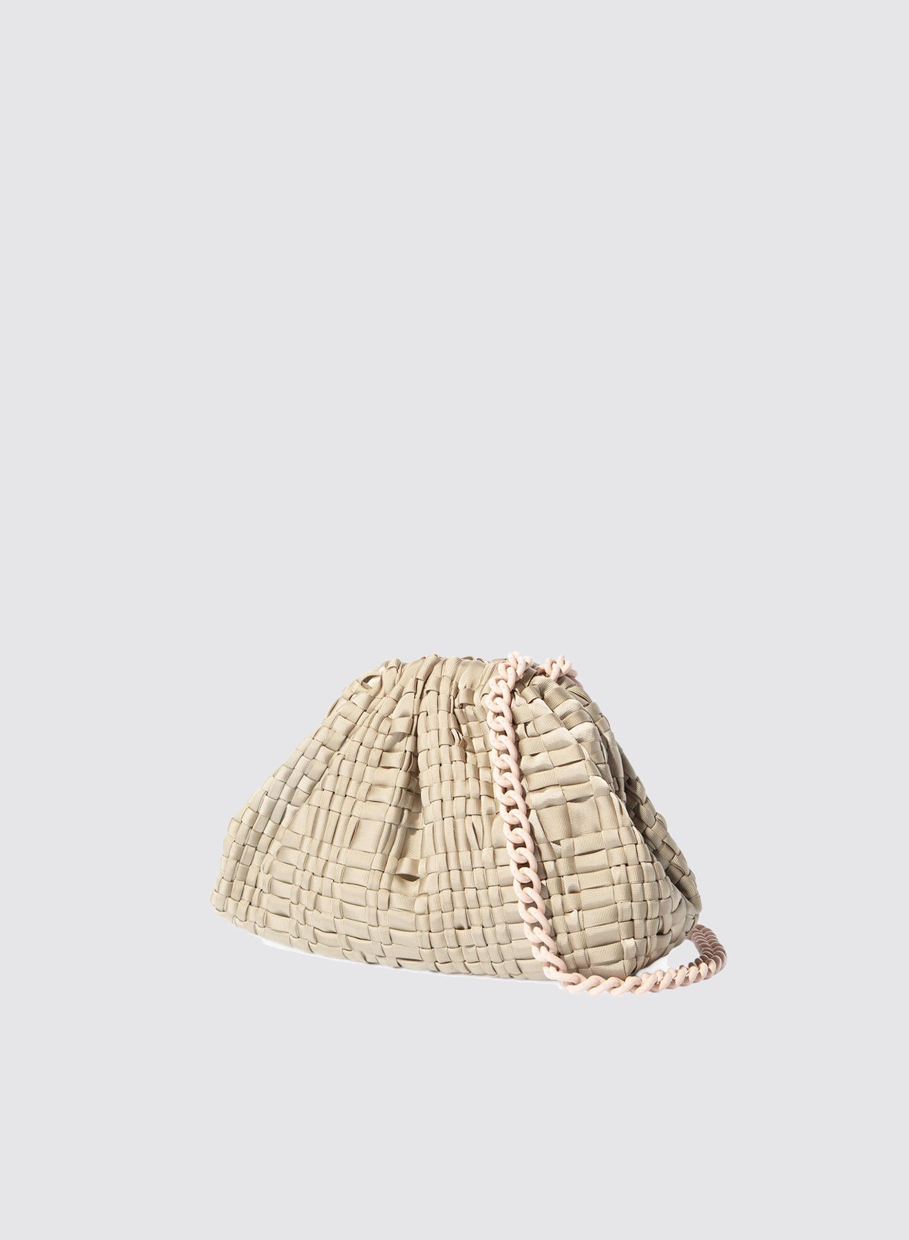Maria la Rosa Mini Game Clutch Natur Bandgewebe