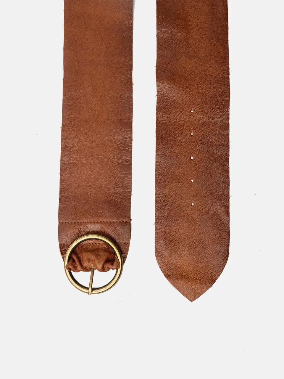 RE:DESIGNED Hila Gürtel Walnut Vollleder 8 cm