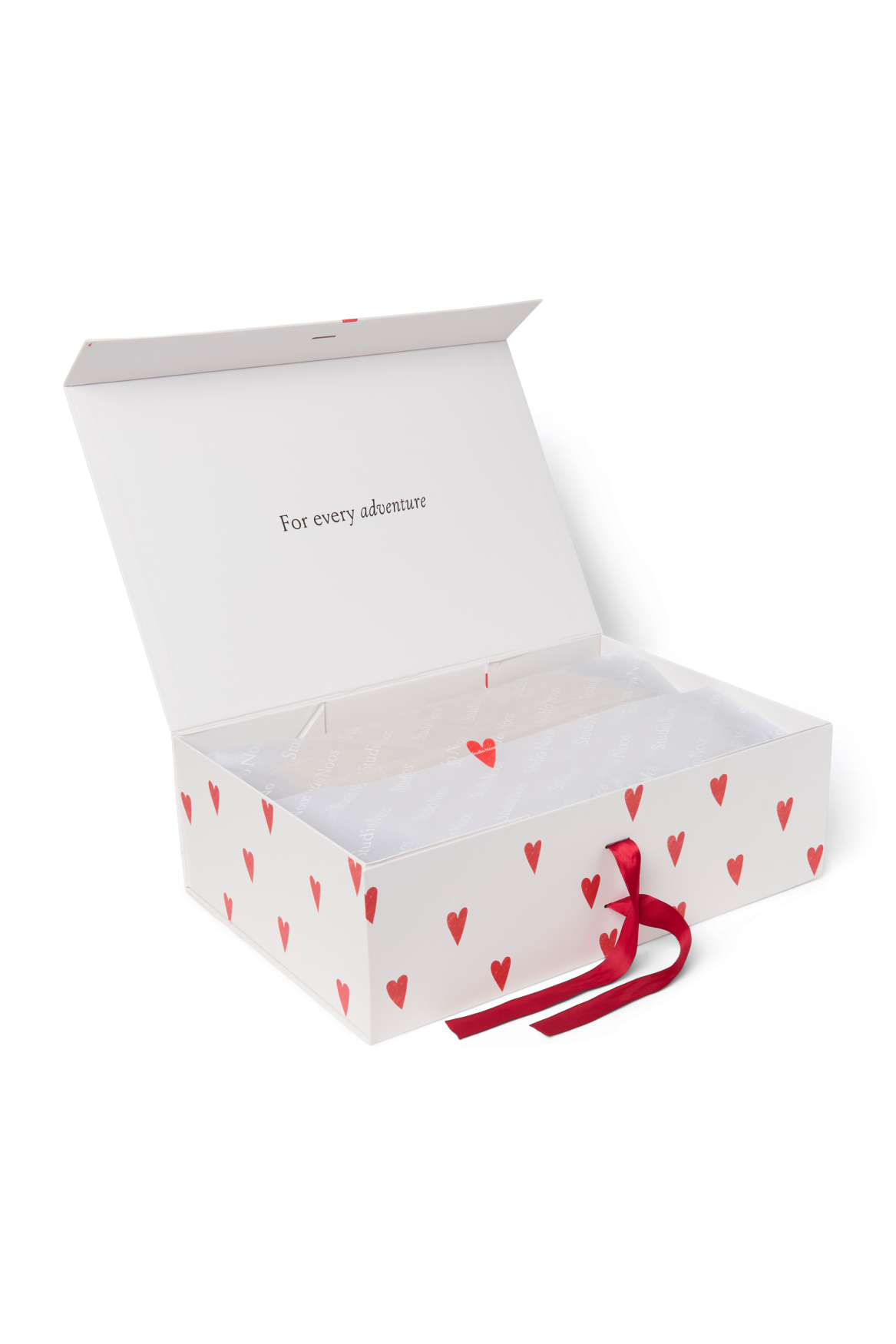Studio Noos Gift Box L Geschenkbox White Hearts groß