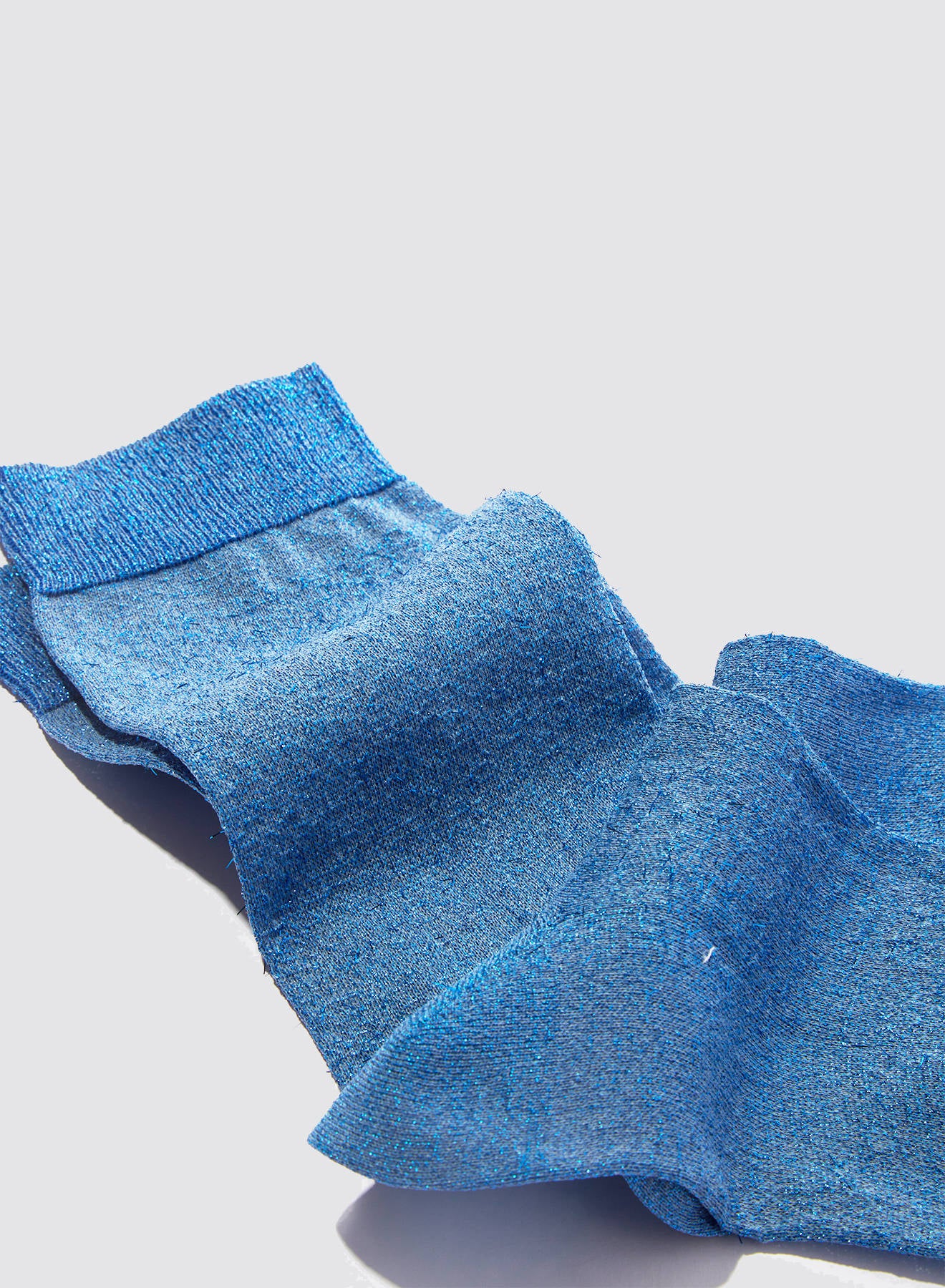 Maria la Rosa WDB18UN0006 Socken Silver Lurex-Glitzer