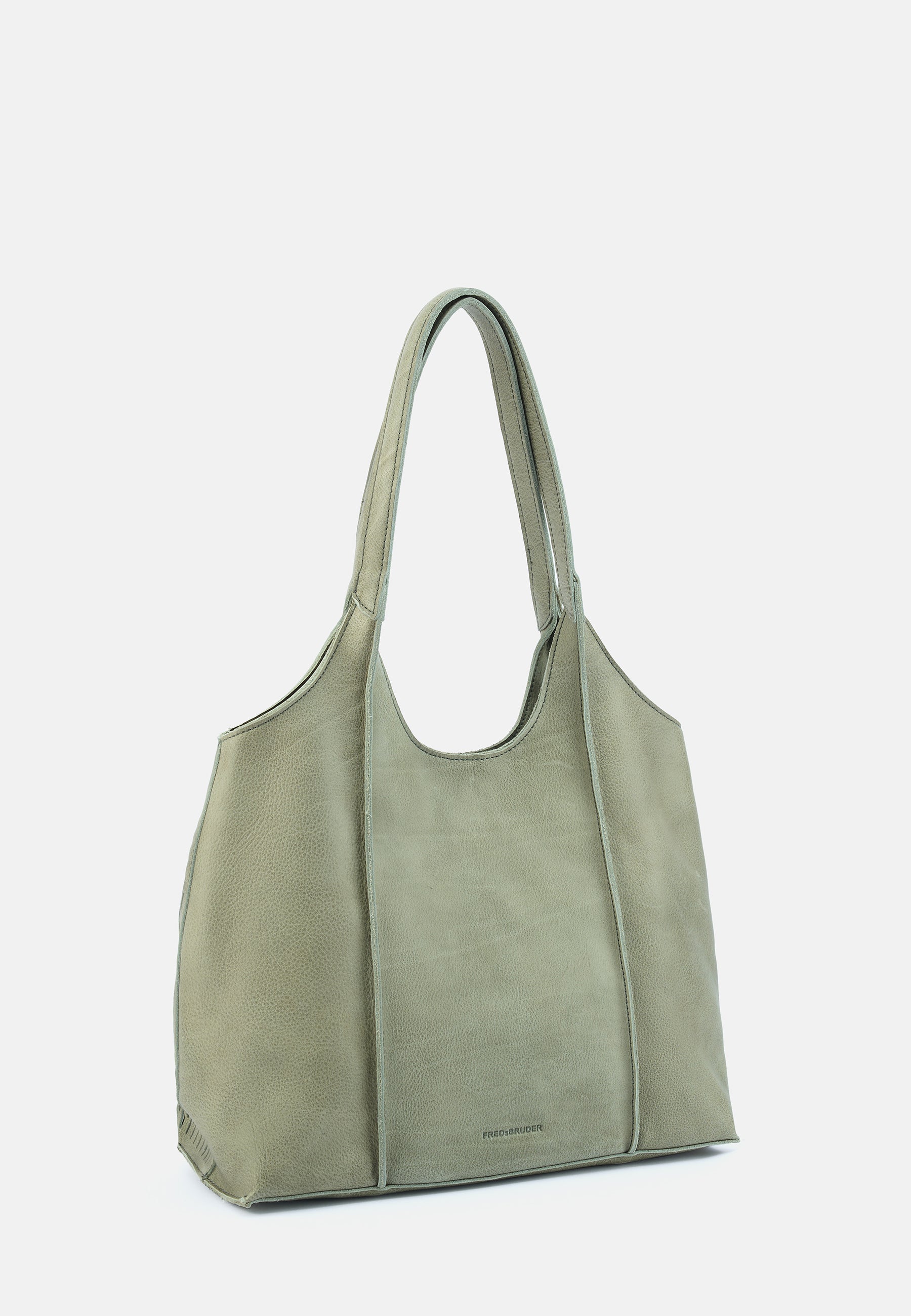 FREDsBRUDER Soft Cut Hobo Handtasche Leaf Rindsleder