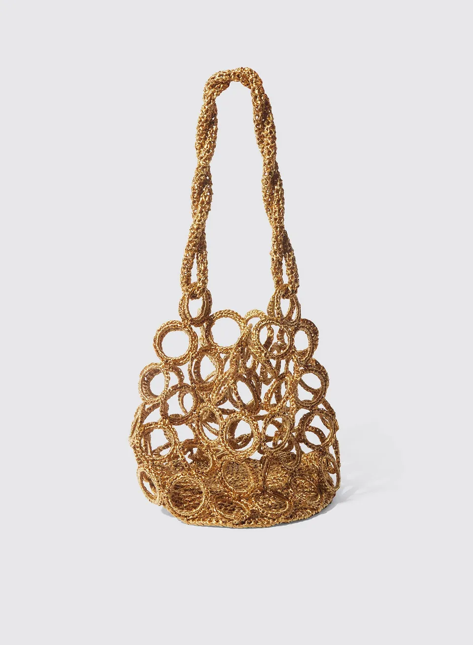 Maria la Rosa Cirque Crochet Tasche Ecru Handgehäkelt