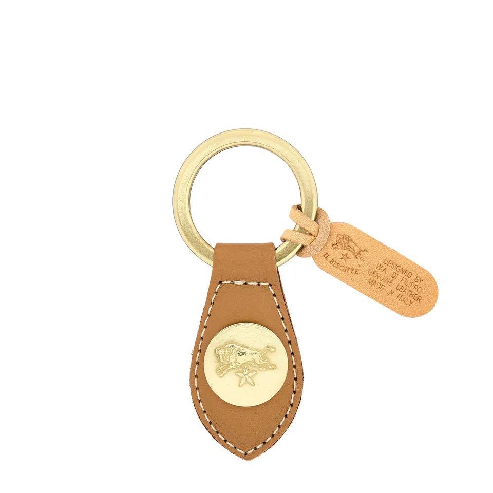 Il Bisonte Schlüsselanhänger Vollleder gianduia