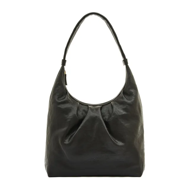 Il Bisonte Accademia Hobo schwarz Vintage-Vollleder