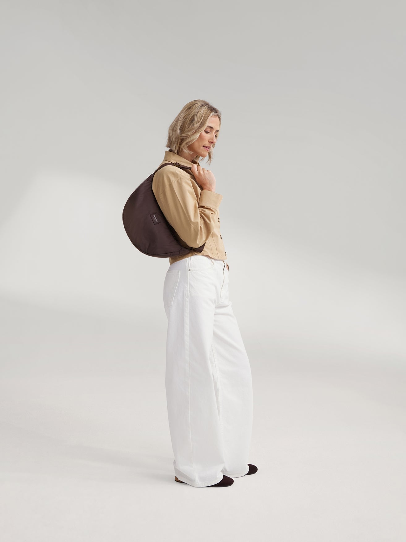 Studio Noos Puffy Adult Fanny Pack Bauchtasche Braun gesteppt