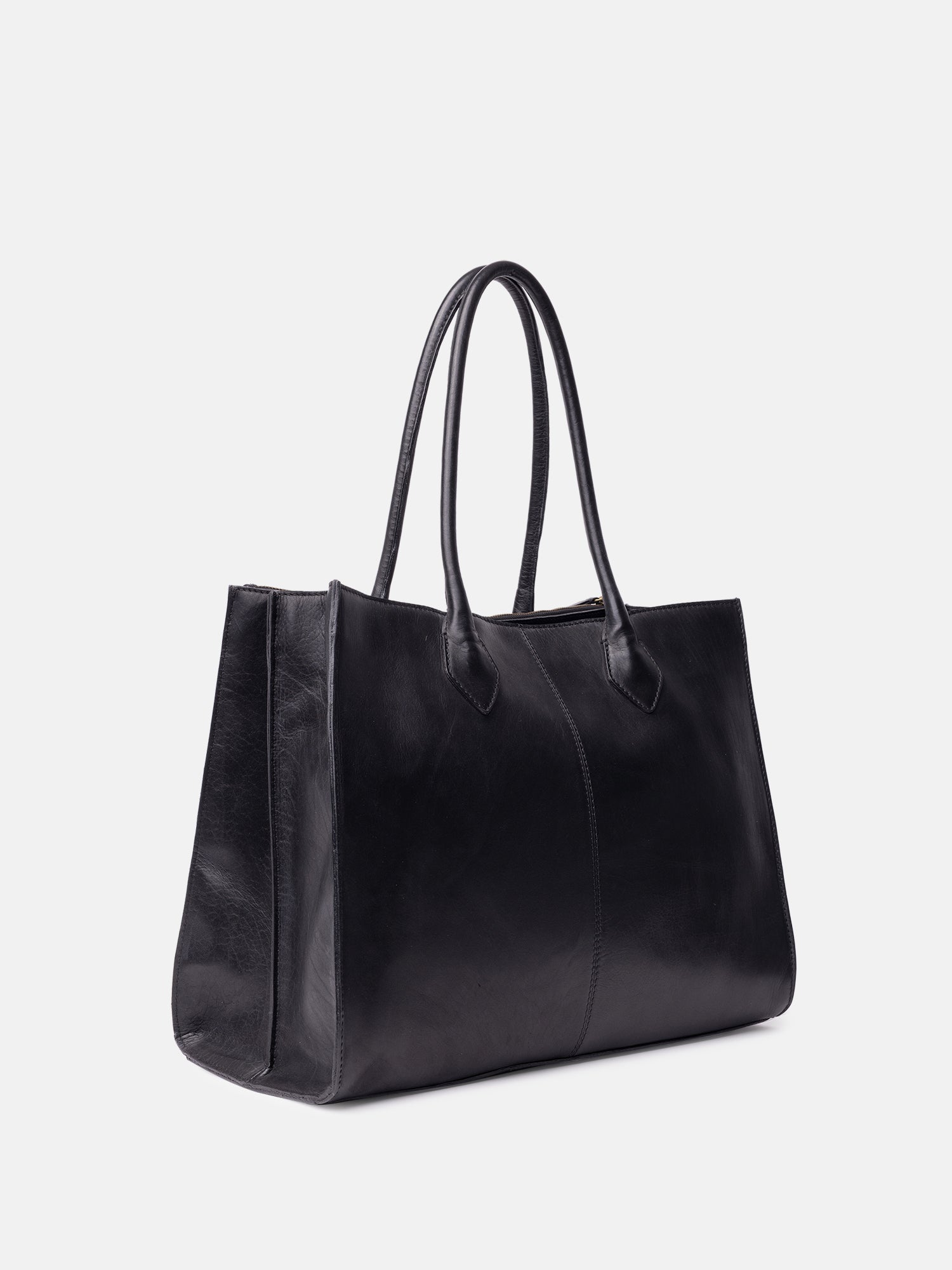 RE:DESIGNED Ora Big Schultertasche Schwarz Vollleder