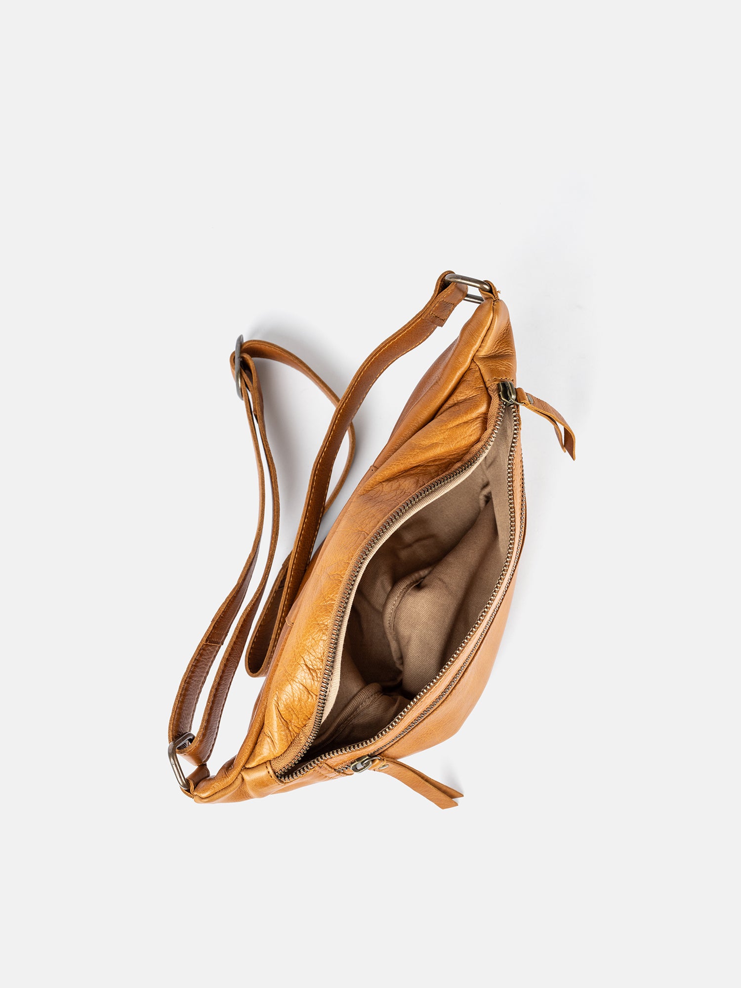 RE:DESIGNED Faust Urban 4875 Bauchtasche Burned Tan Leder