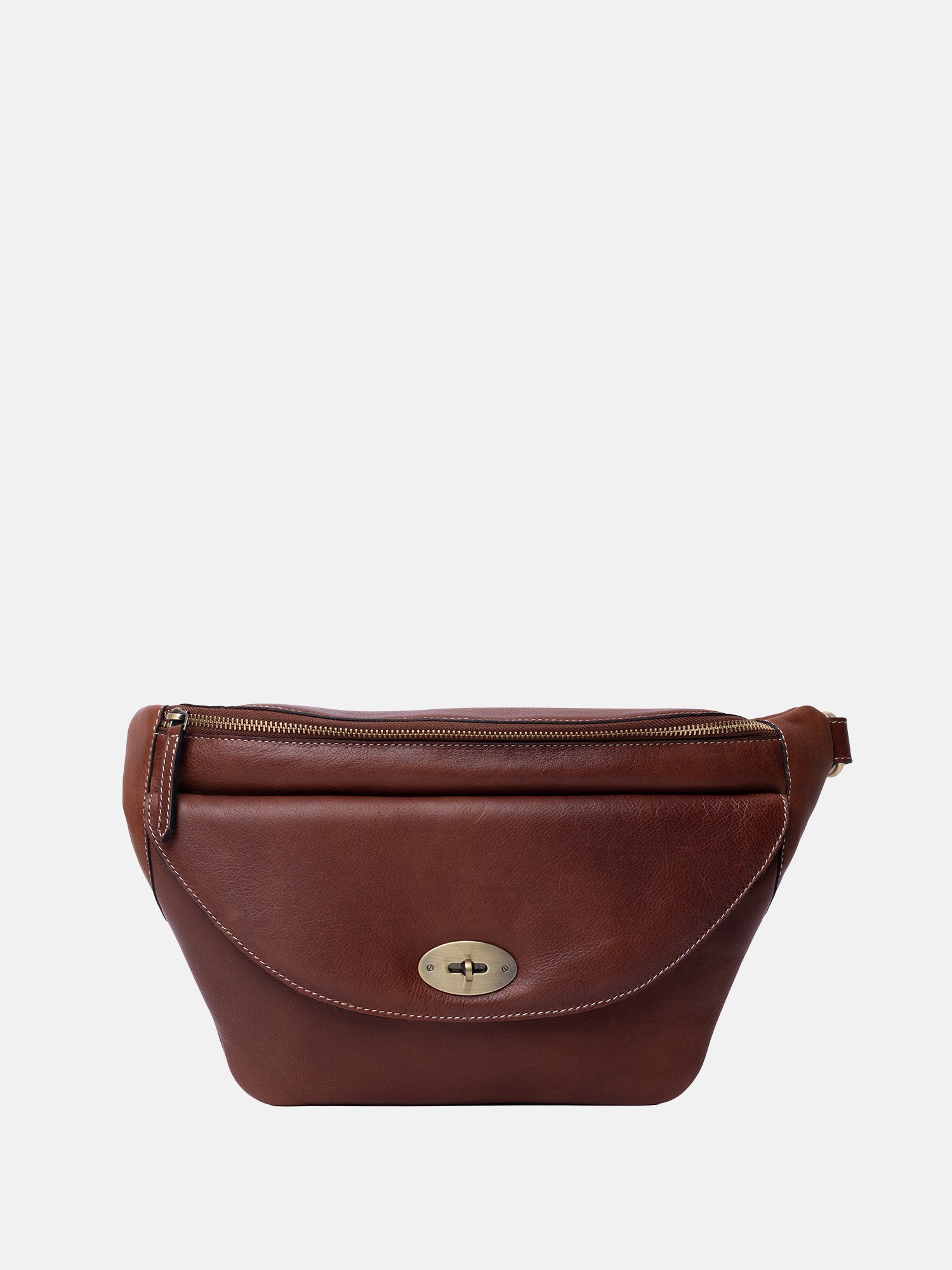 RE:DESIGNED Saya Bumbag Gürteltasche Cognac Vollleder