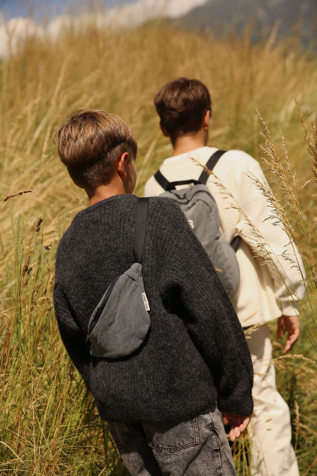 Studio Noos Denim Mini Bauchtasche Grau Kinder