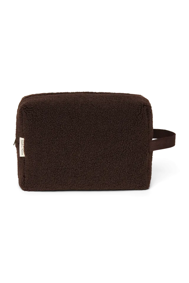 Studio Noos Teddy Kulturtasche Waschtasche Chocolate Braun