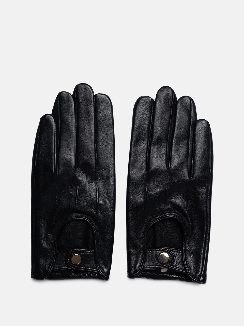 RE:DESIGNED Lola Lederhandschuhe Schwarz Touch Fleece