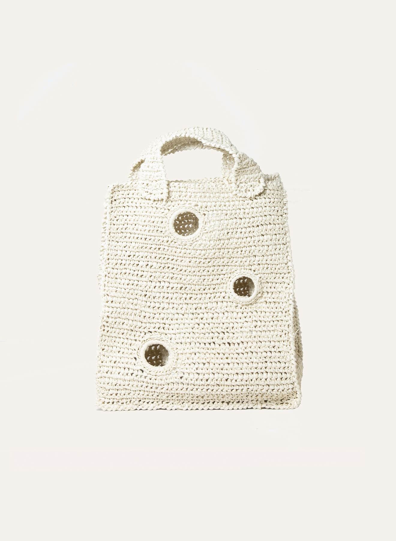 Maria la Rosa Hole WBS24.15 Tasche Tabacco Rafia