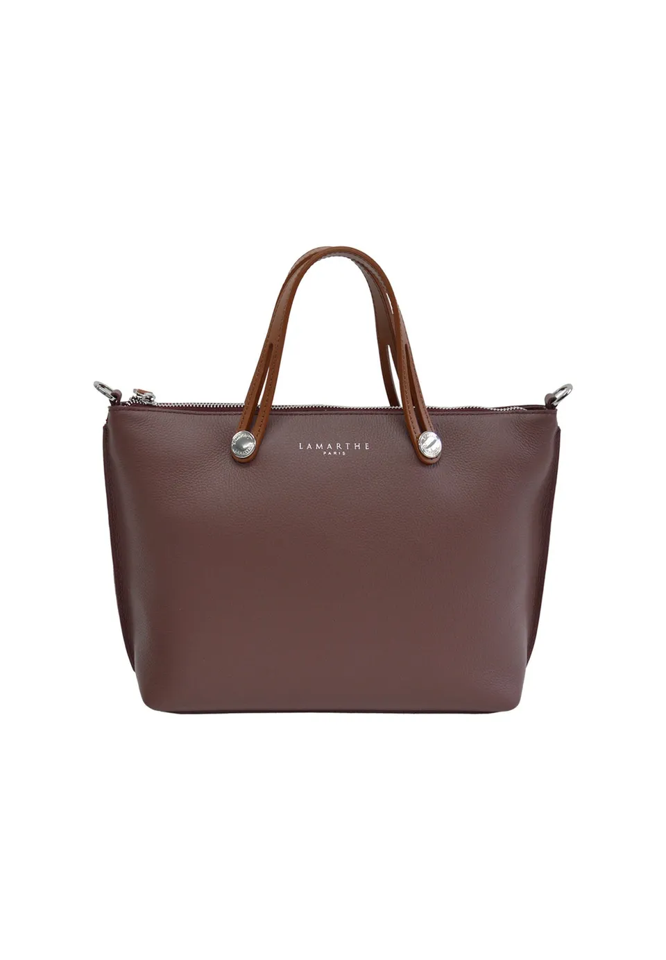 Lamarthe Fidèle Handtasche Leder Bordeaux Italien
