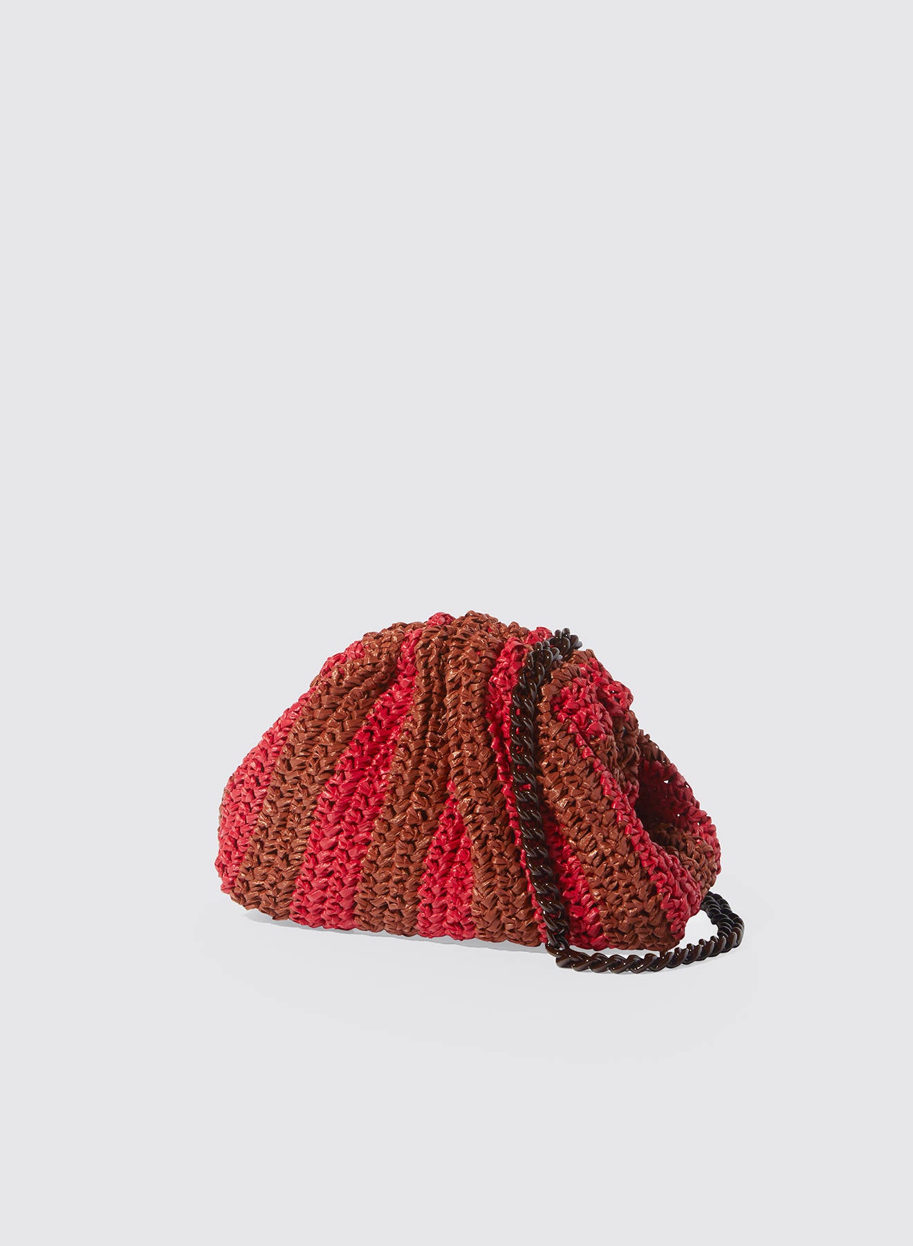 Maria la Rosa Mini Game Clutch Schwarz Viskose