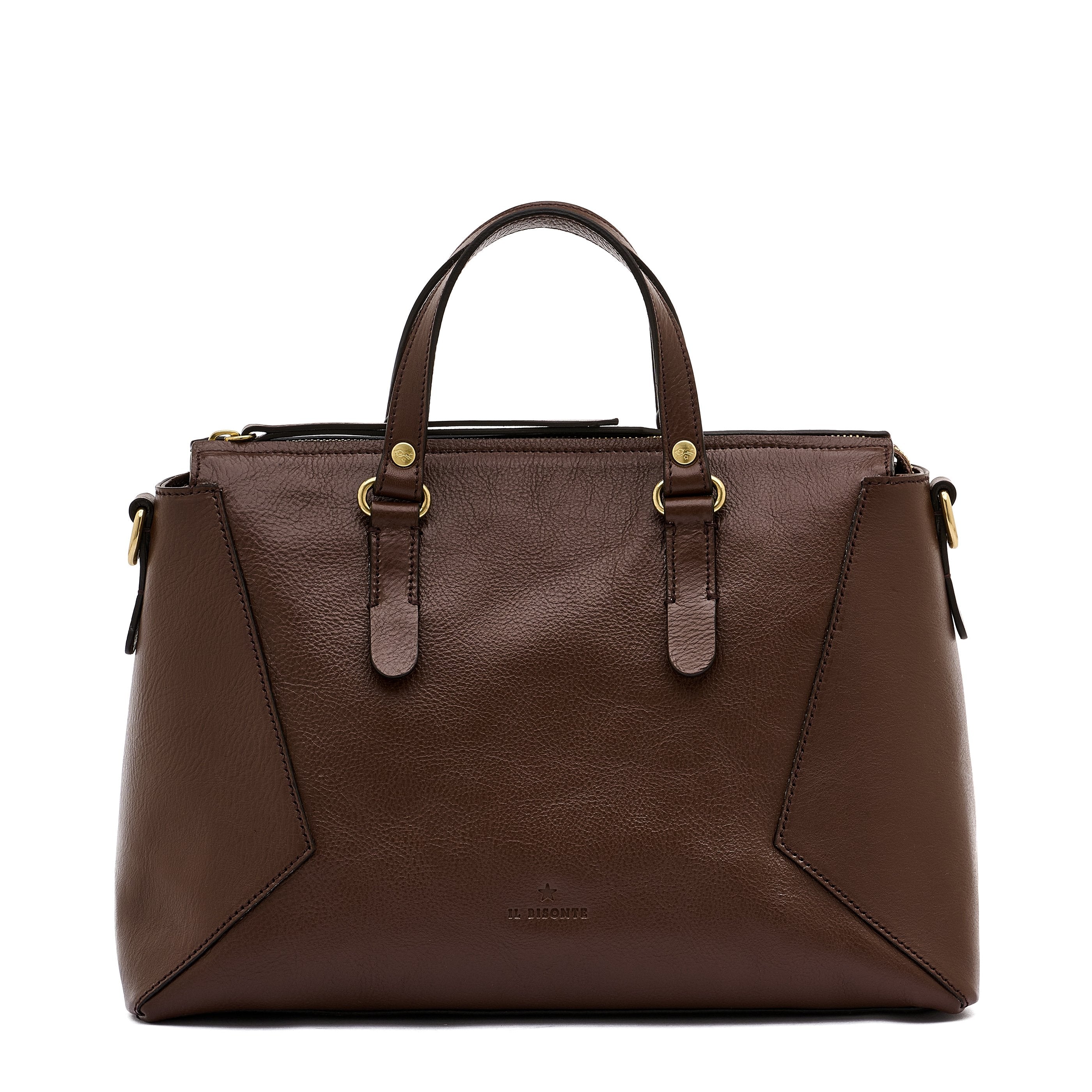 Il Bisonte Storia Boston tabak Vollleder Weekender