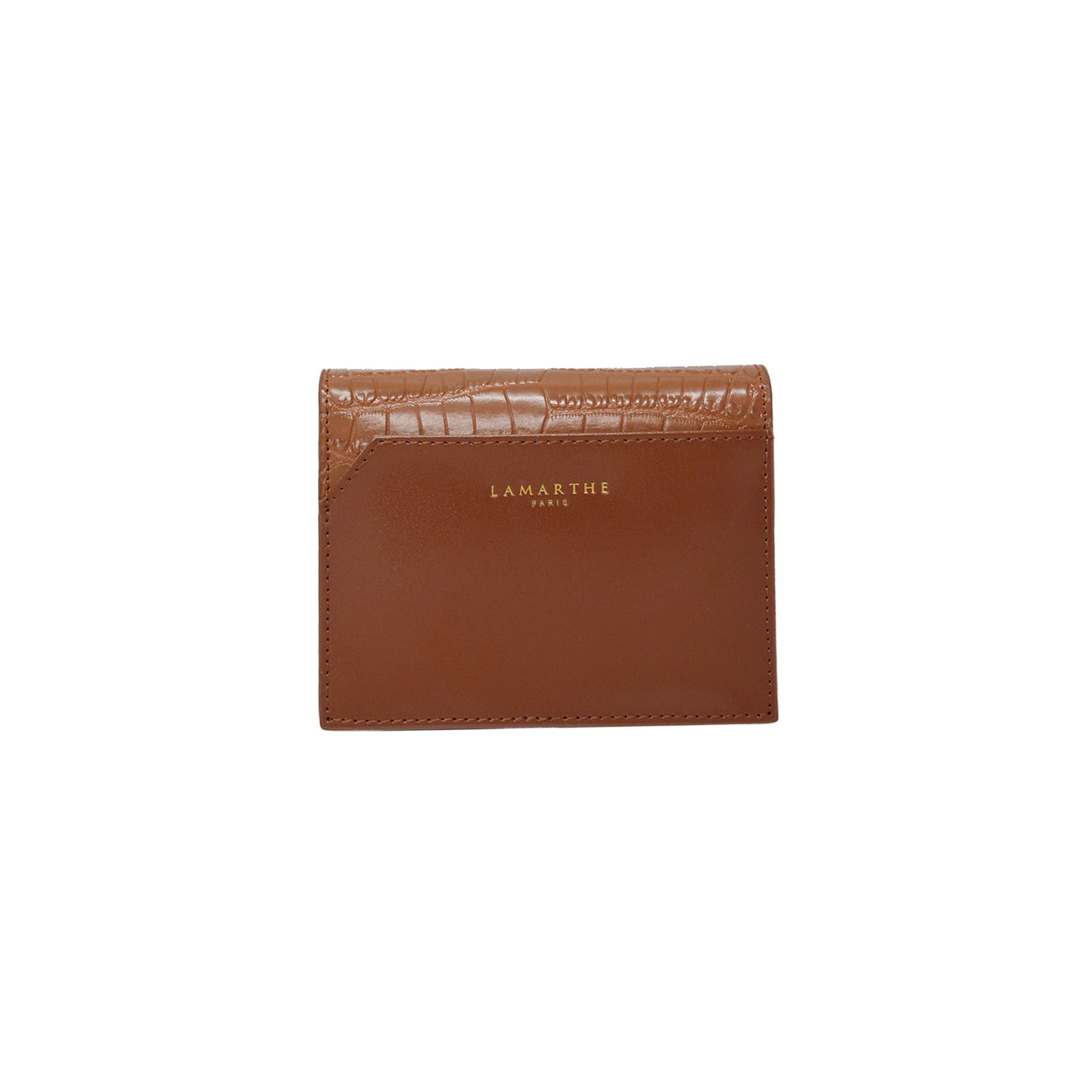 Lamarthe Saphir Kartenetui Cognac Spaltleder