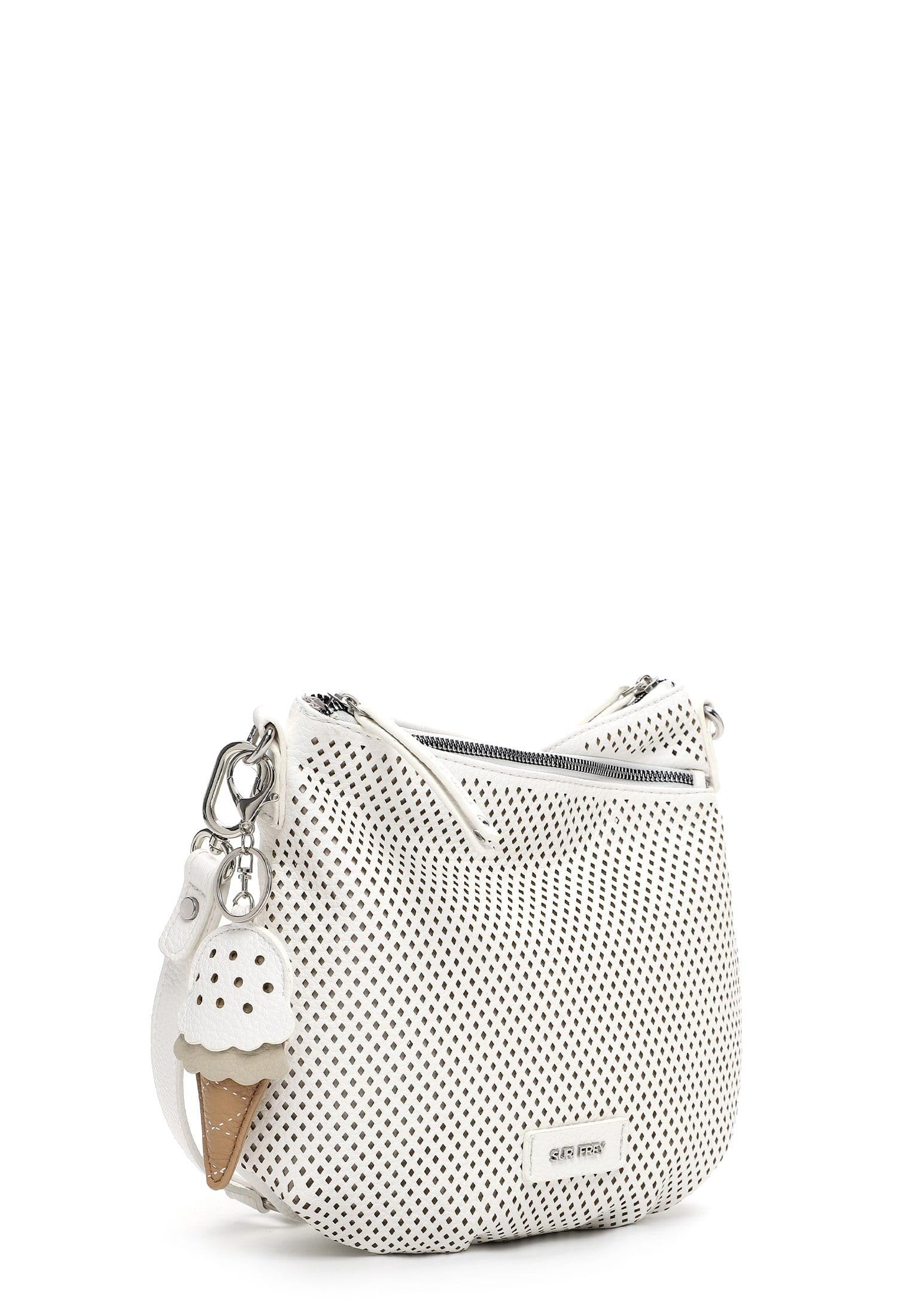SURI FREY Cilly Crossover Bag Umhängetasche Weiß 2 Fächer