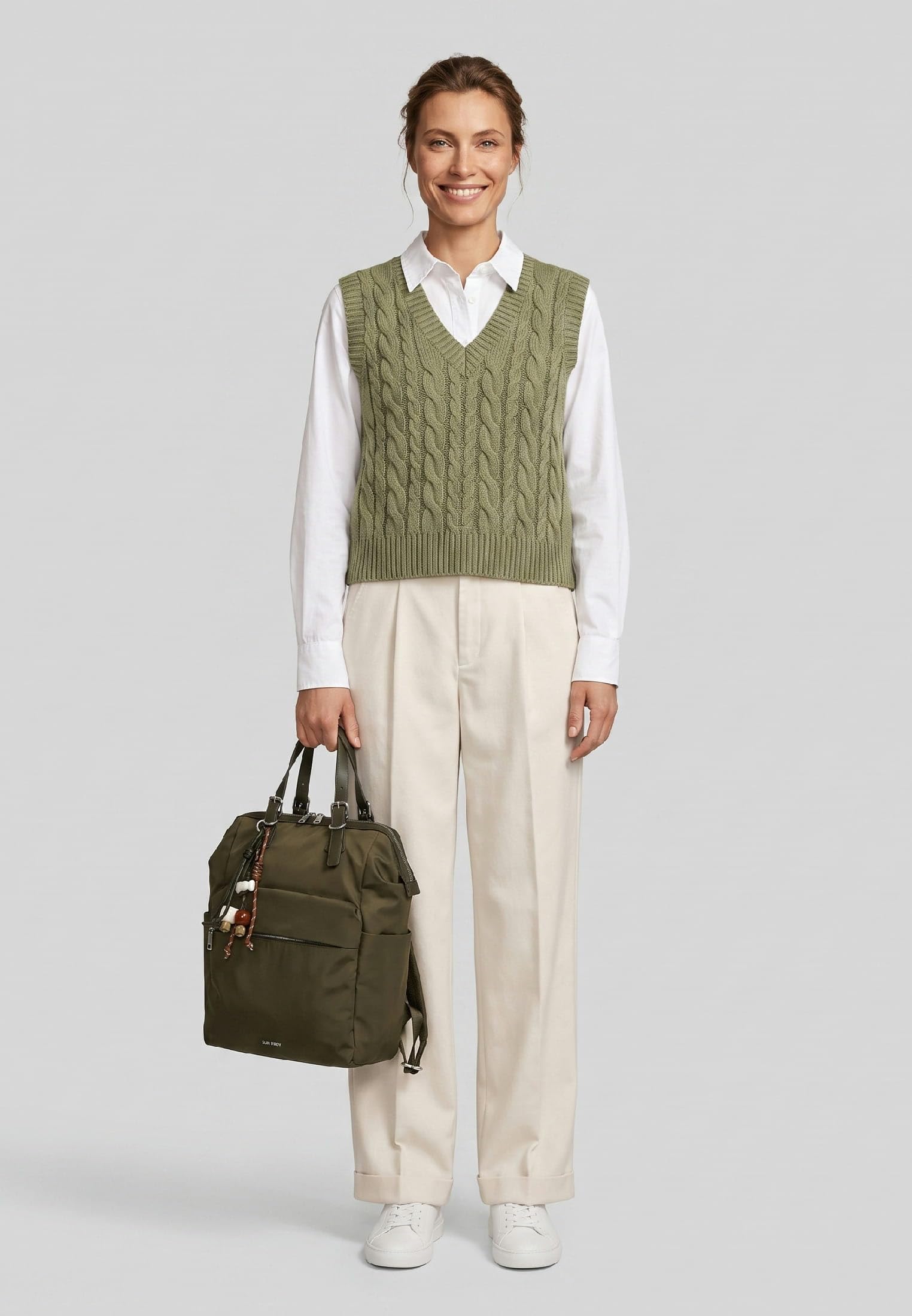SURI FREY SFY Sandey 17346 Rucksack oliv Laptopfach uni