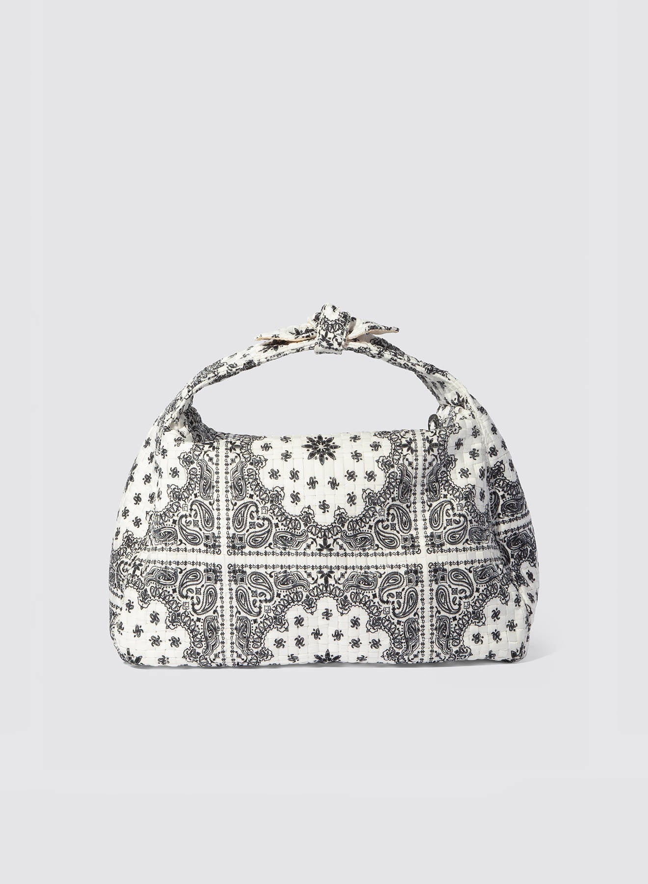 Maria la Rosa Bandana Bound Tasche Weiß bedruckt