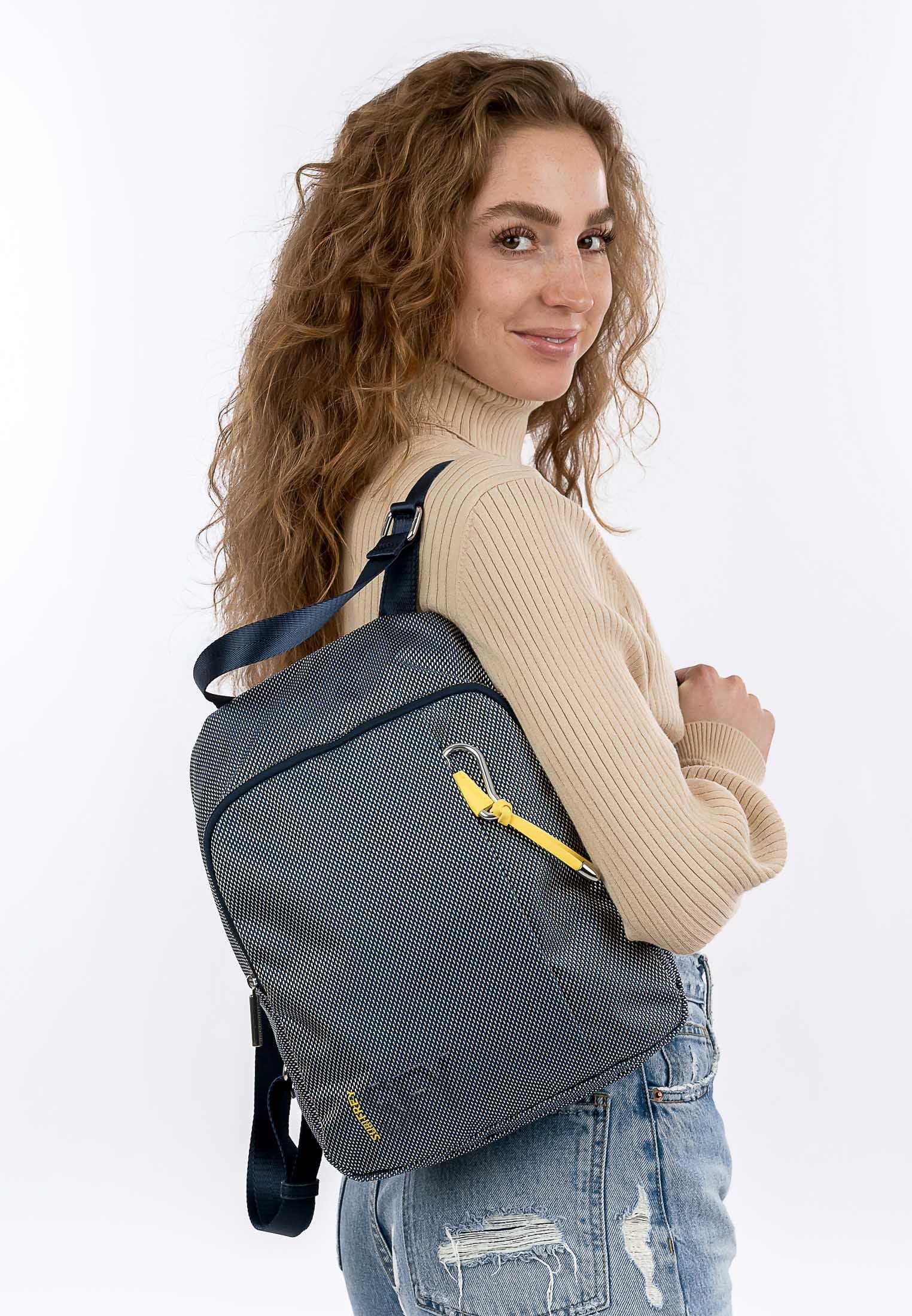 SURI FREY Marry Rucksack Blau mit 2 Hauptfächern