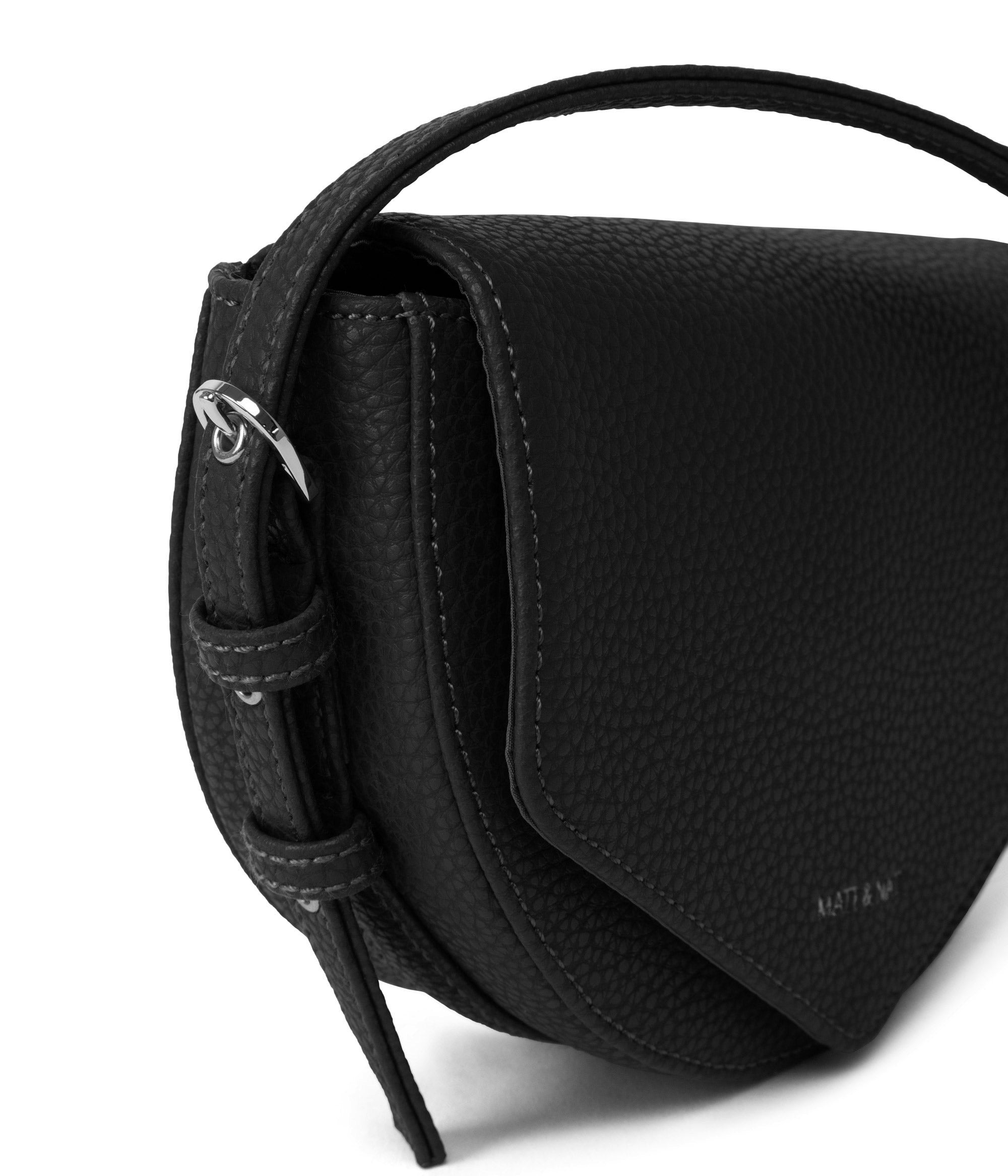 Matt & Nat Purity Twill Satteltasche schwarz vegan