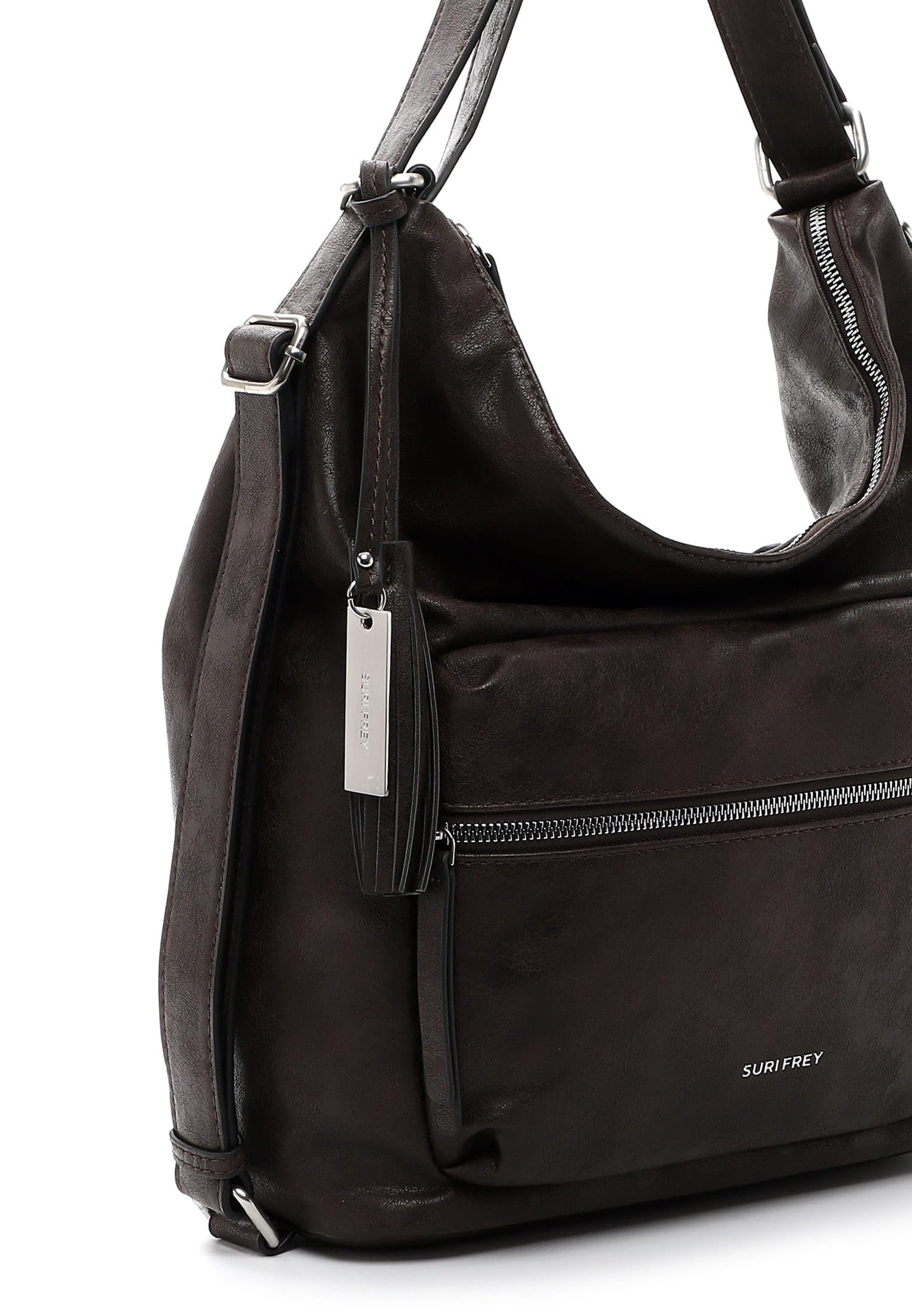 SURI FREY Carly Shoulderbag Rucksack Brown 2in1