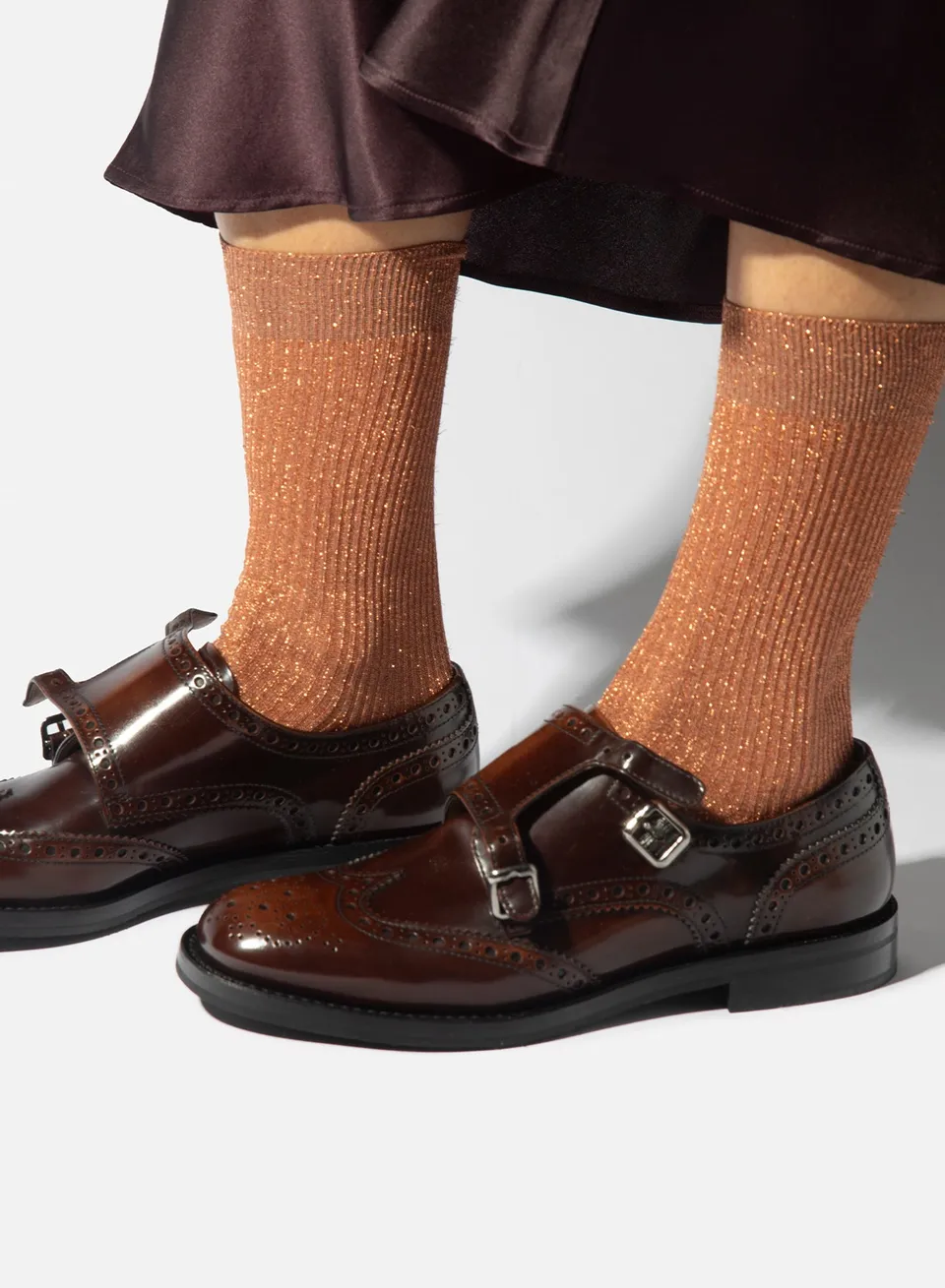 Maria la Rosa WD0B2UN0808 Socken Grün Lurex