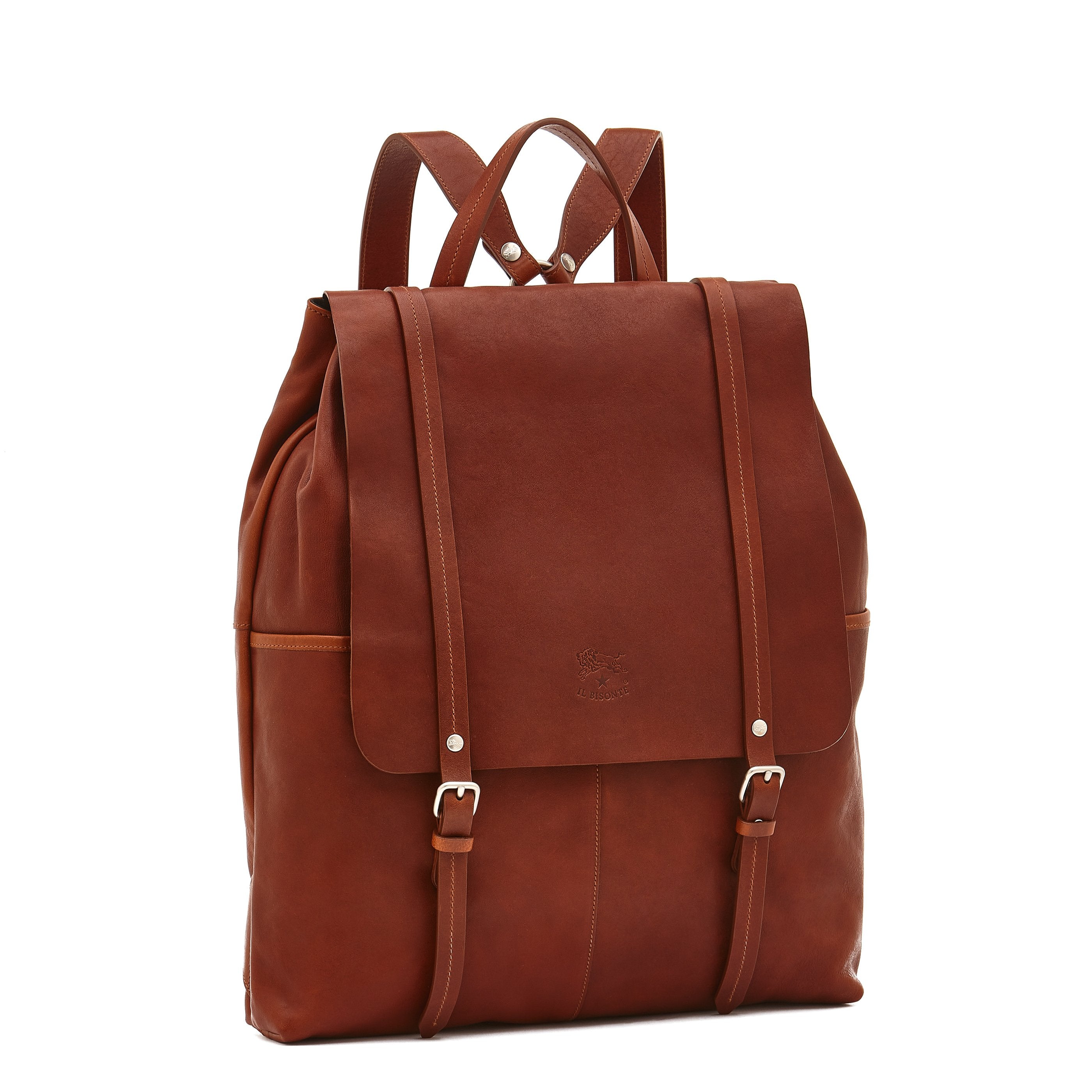 Il Bisonte Trappola Rucksack Vollleder sepia