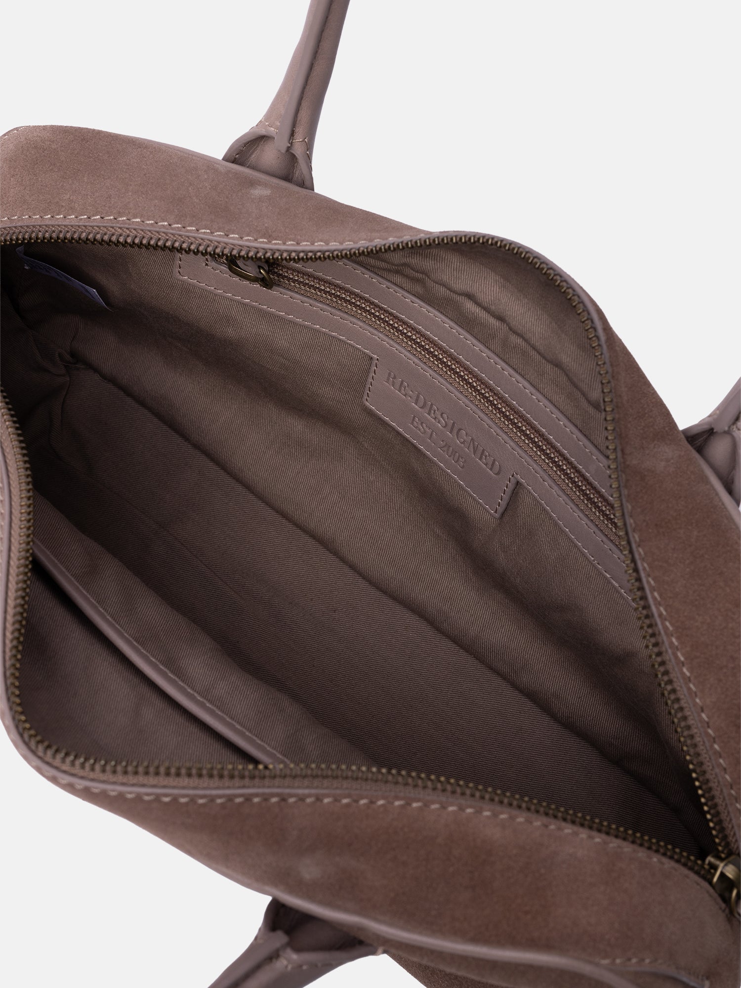 RE:DESIGNED Solin Small Handtasche Grau Vollleder