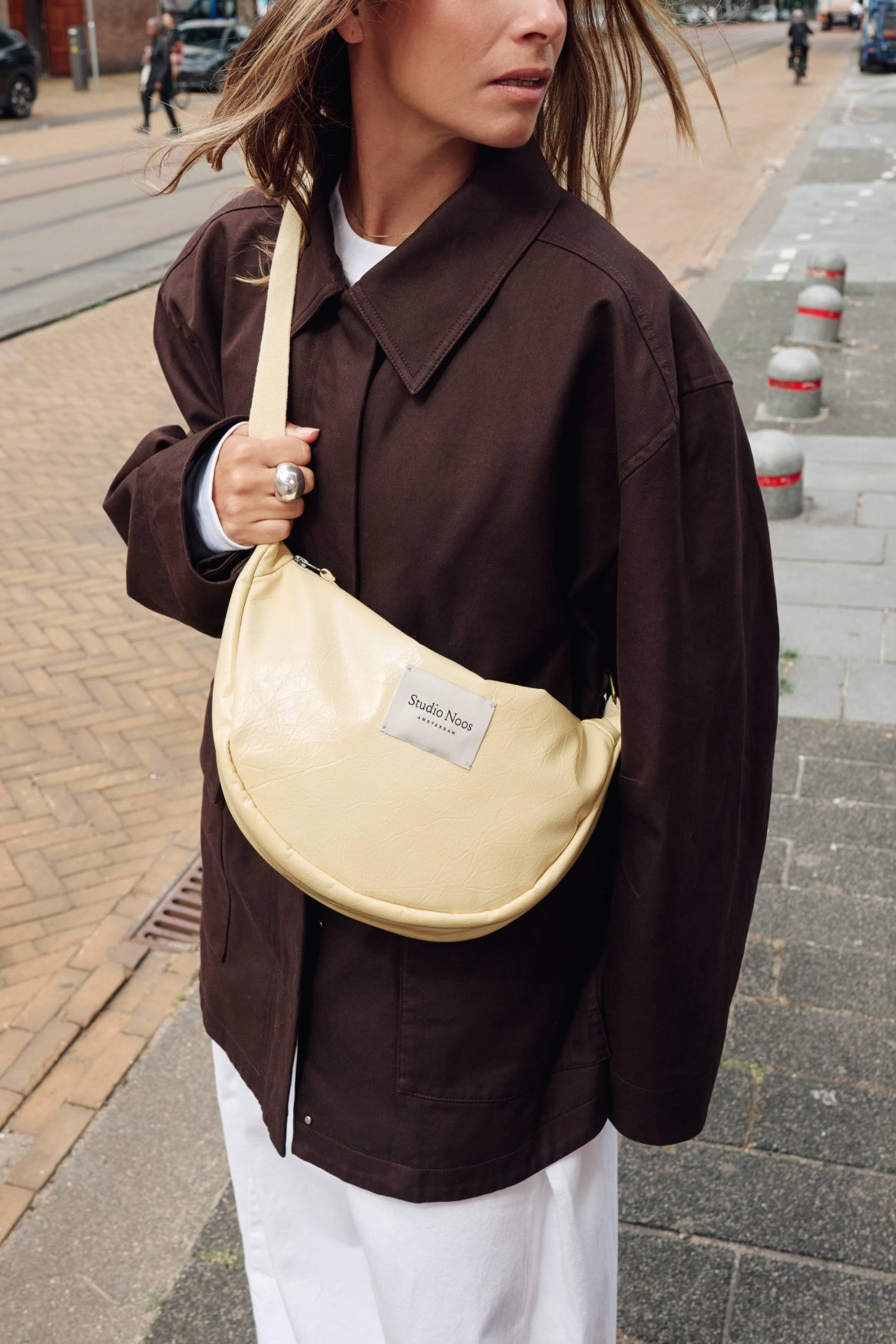 Studio Noos Vegan Leather Bauchtasche Butter Yellow